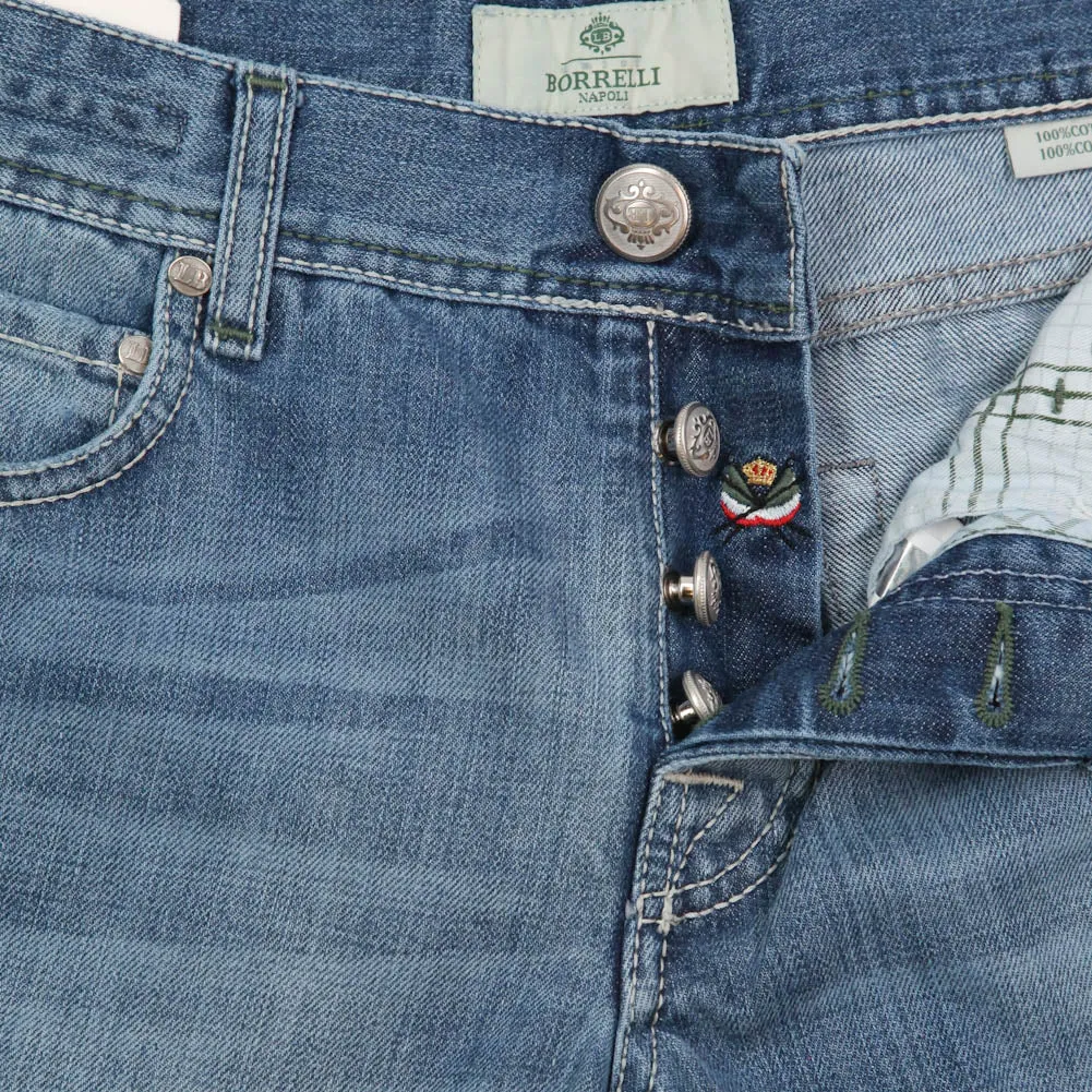 Luigi Borrelli Denim Blue Jeans - Super Slim - 42 US / 58 EU