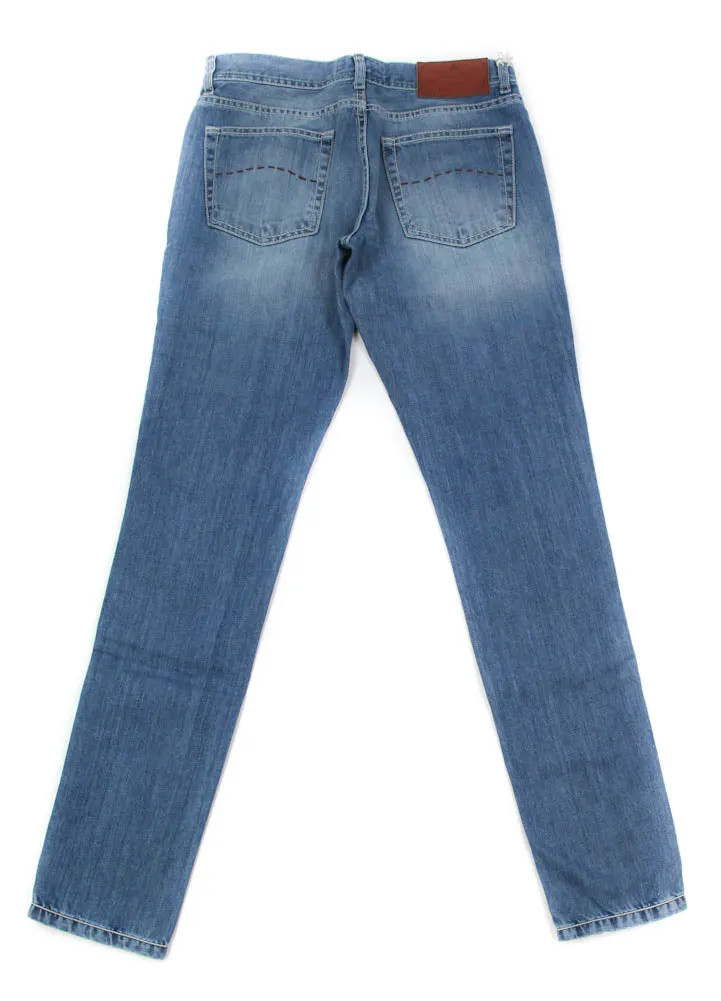Luigi Borrelli Denim Blue Jeans - Super Slim - 42 US / 58 EU