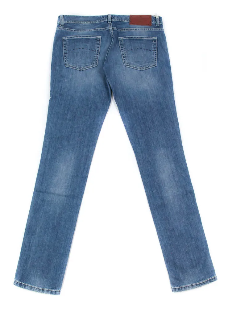 Luigi Borrelli Denim Blue Jeans - Super Slim - 42 US / 58 EU