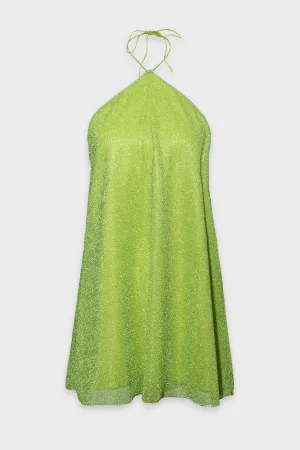Lumière Necklace Dress in Lime