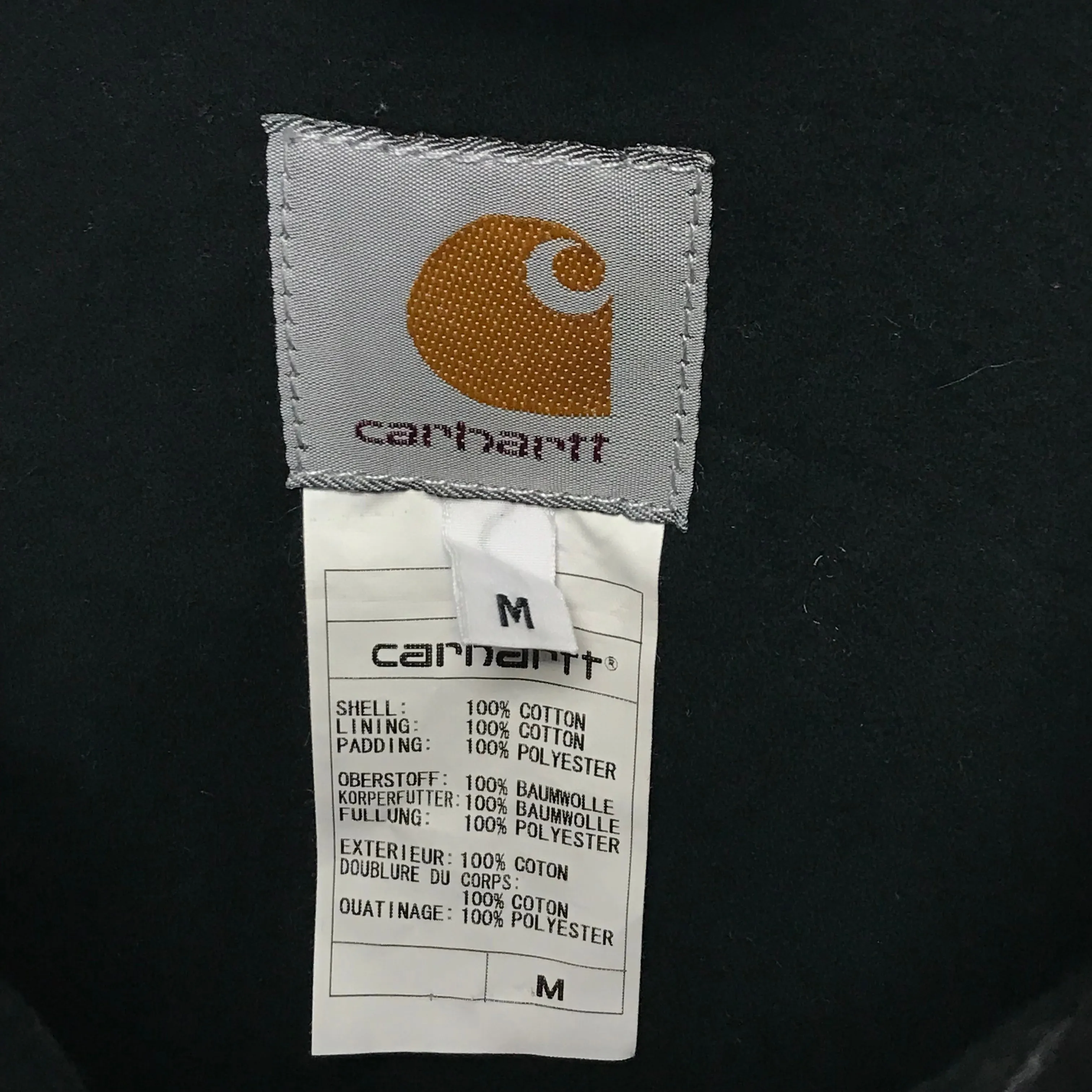 [M] A Bathing Ape Bape Carhartt Color Camo Work Jacket Black