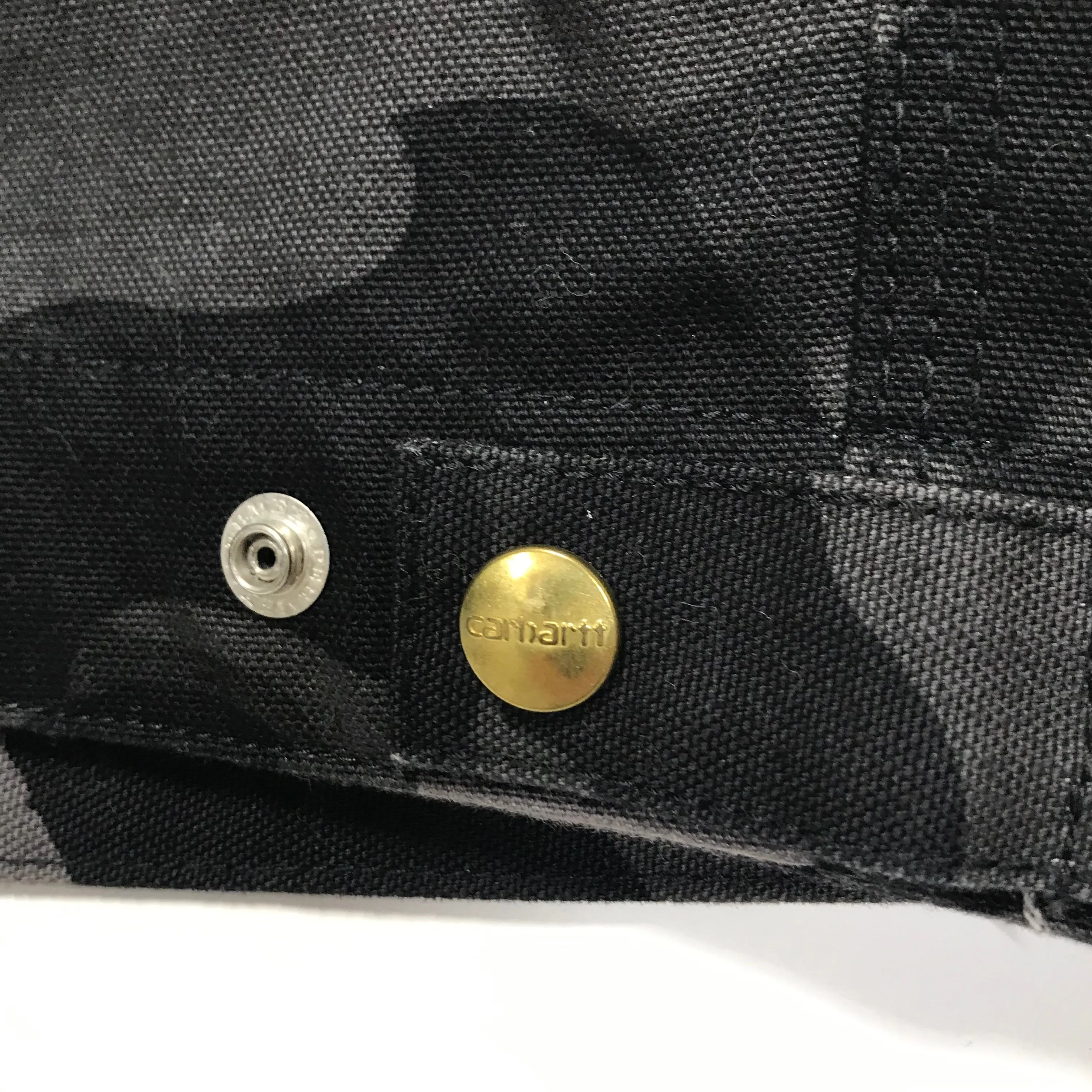 [M] A Bathing Ape Bape Carhartt Color Camo Work Jacket Black