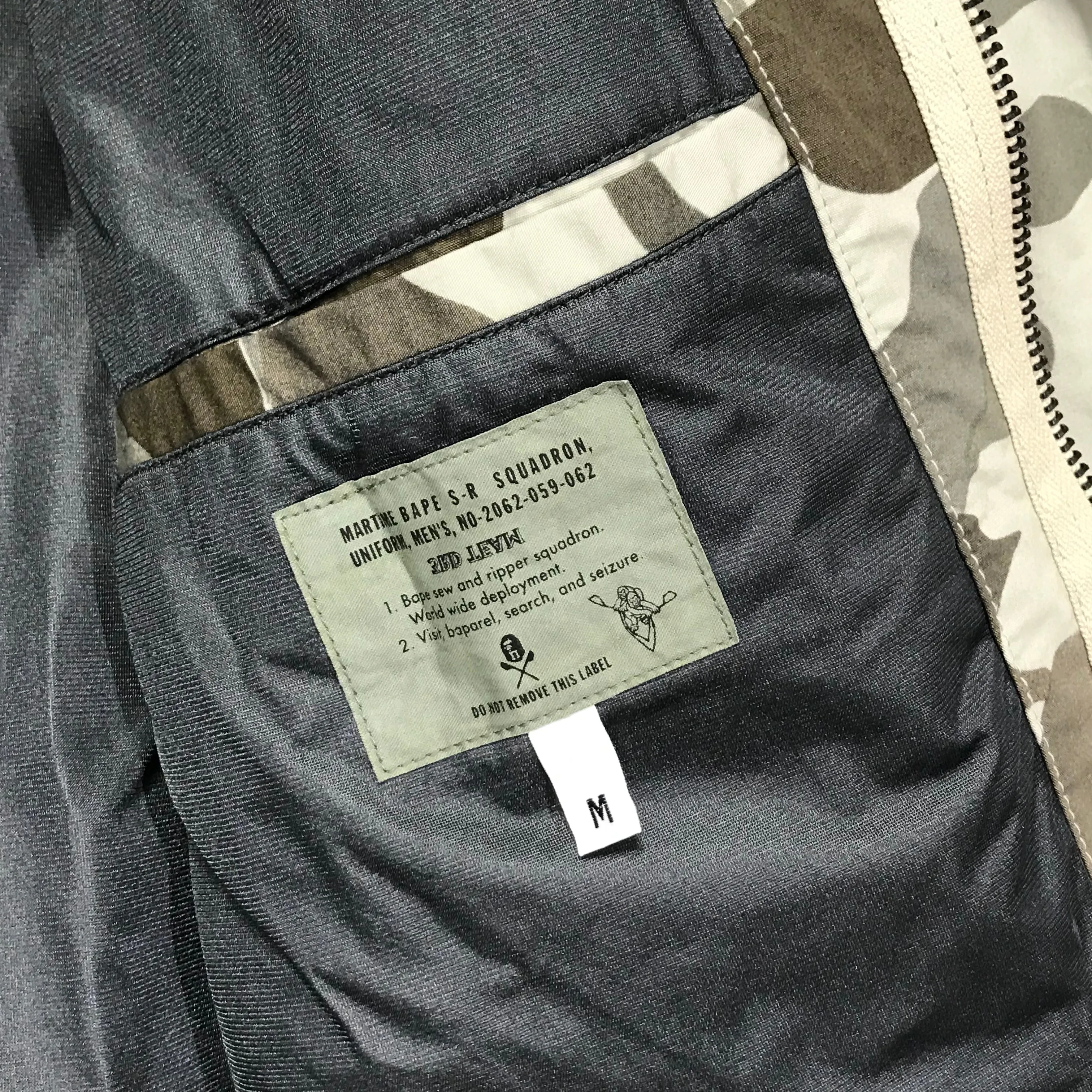 [M] A Bathing Ape Bape Gore Windstopper Camo M-65 Jacket