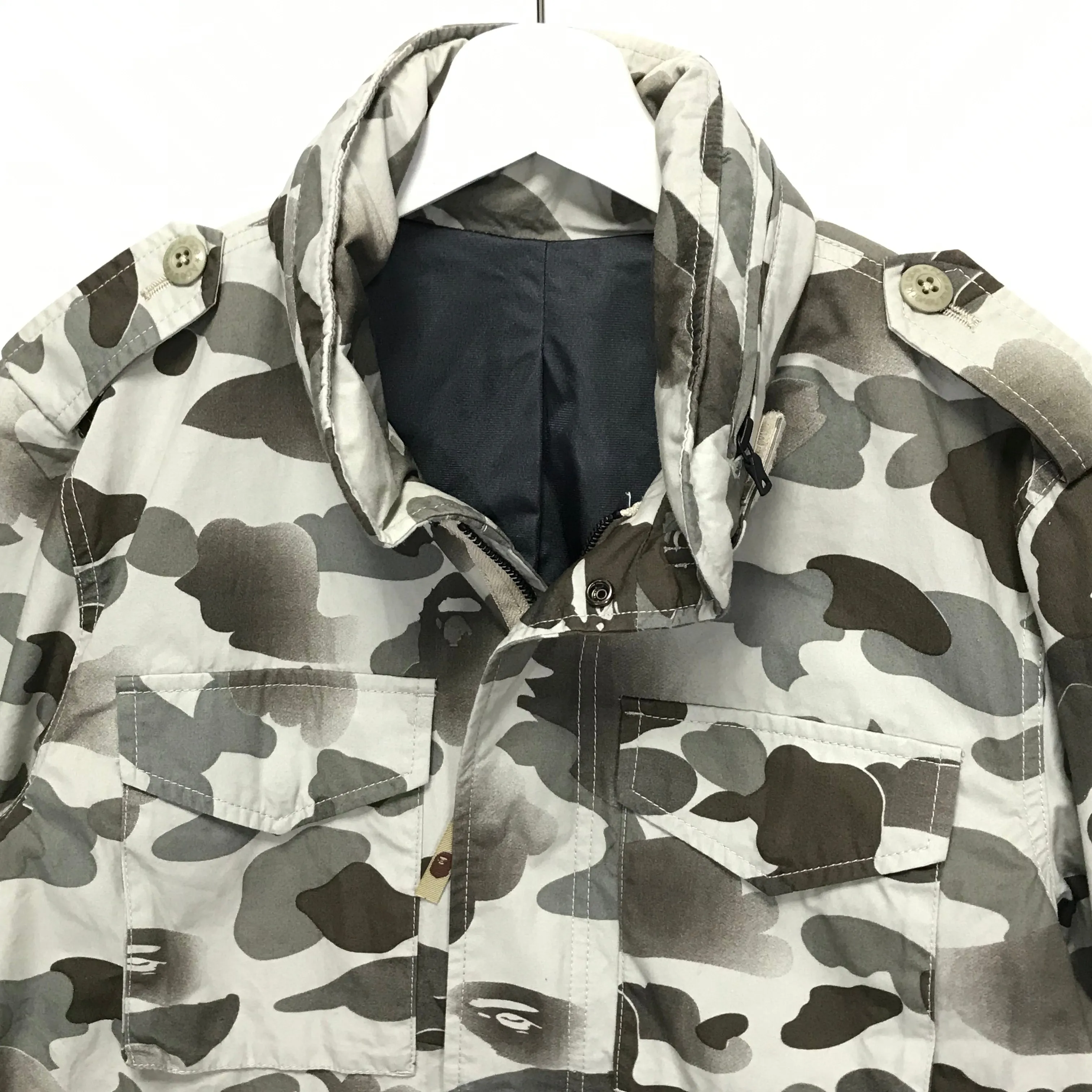 [M] A Bathing Ape Bape Gore Windstopper Camo M-65 Jacket