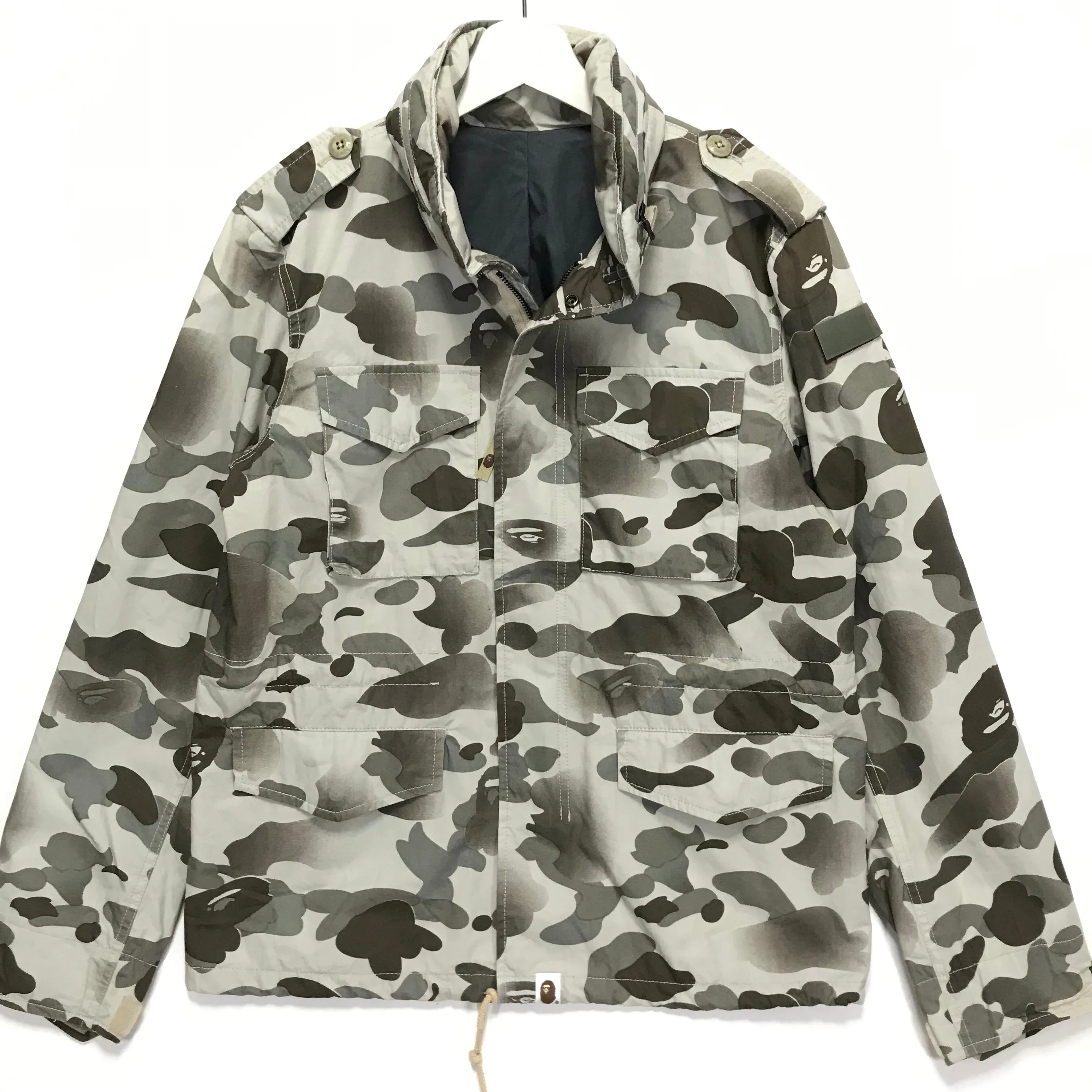 [M] A Bathing Ape Bape Gore Windstopper Camo M-65 Jacket