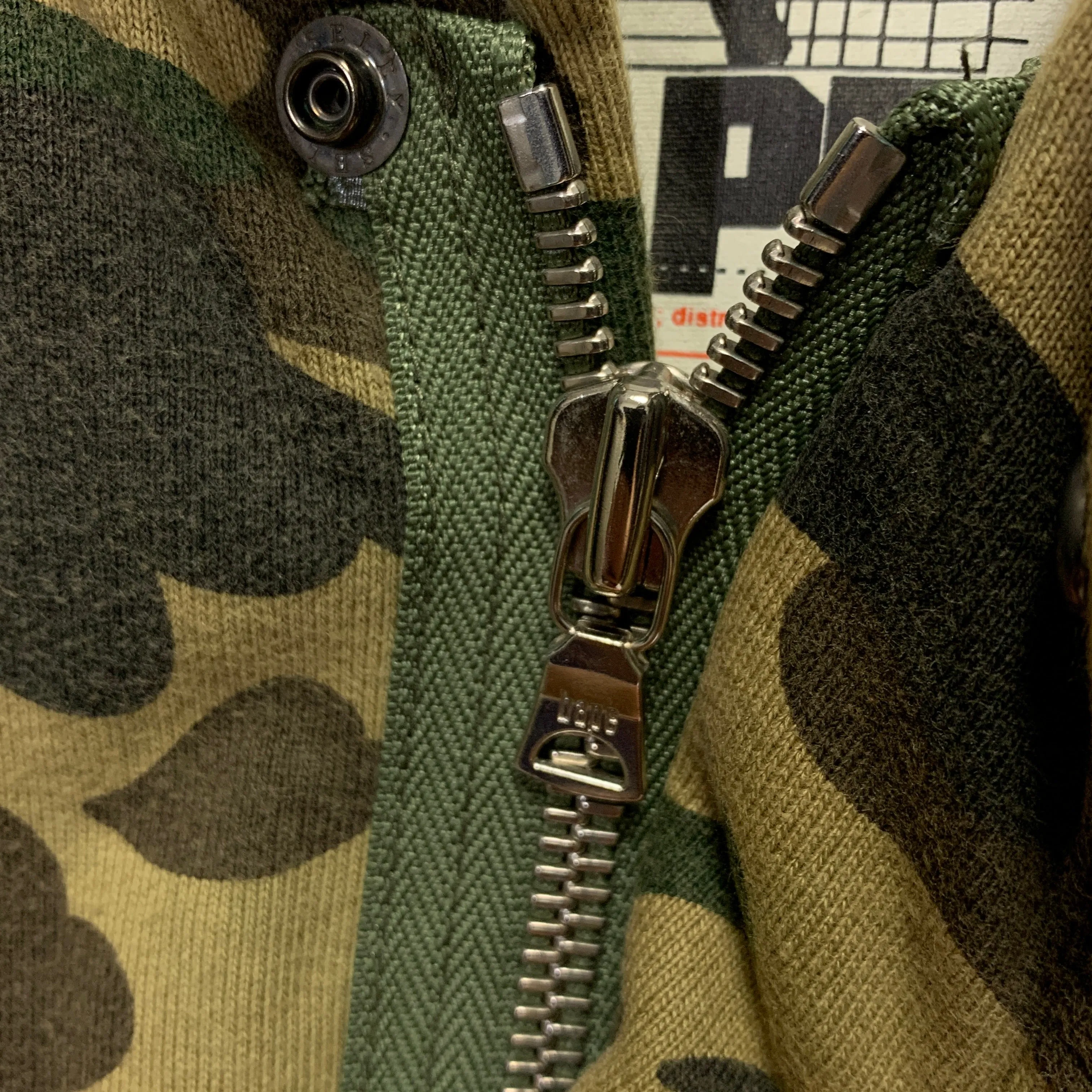 [M] A Bathing Ape Bape Vintage 1st Camo Cotton Sweat M-65 Jacket