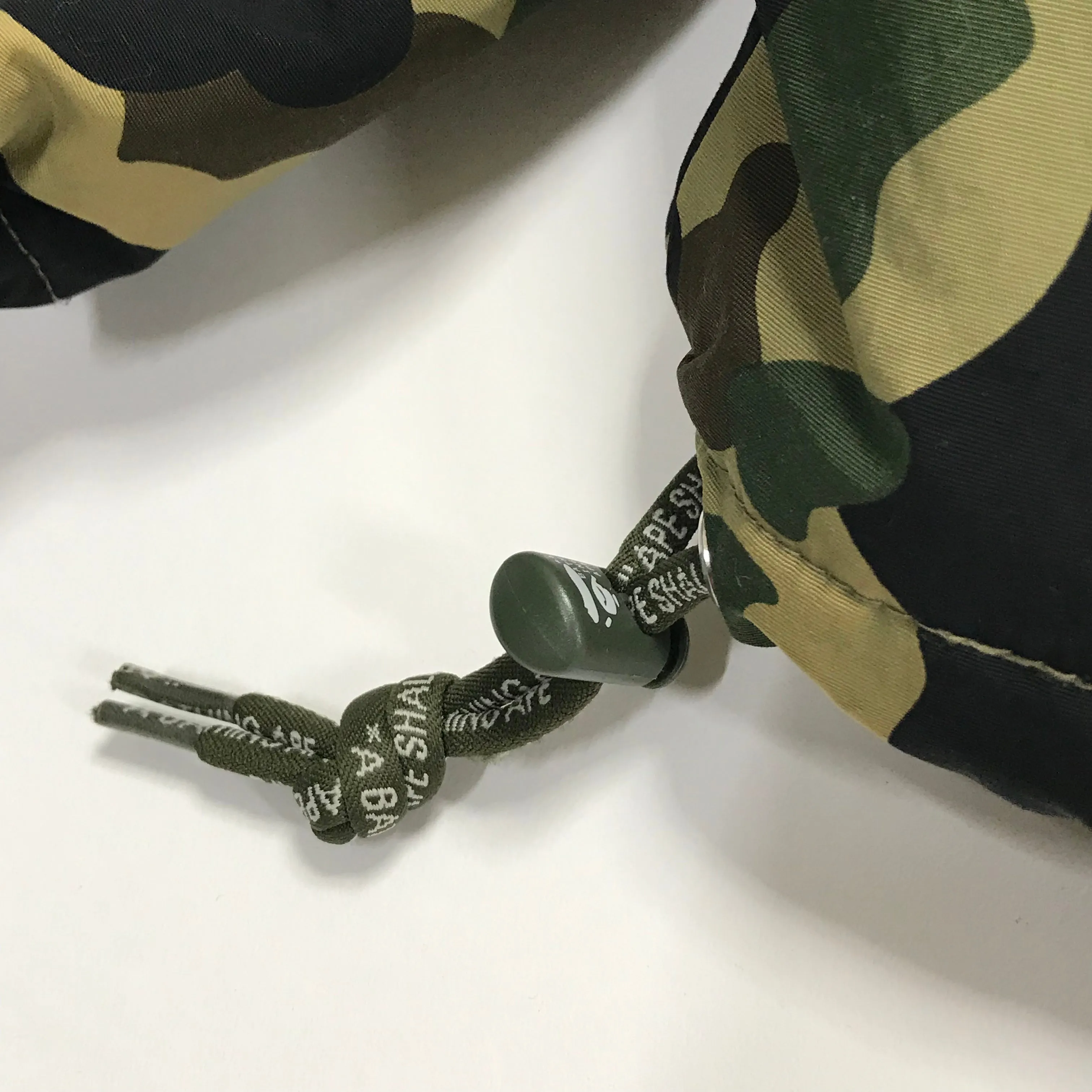 [M] A Bathing Ape Bape Vintage 1st Camo Fleece Lined Pullover Hooded Jacket