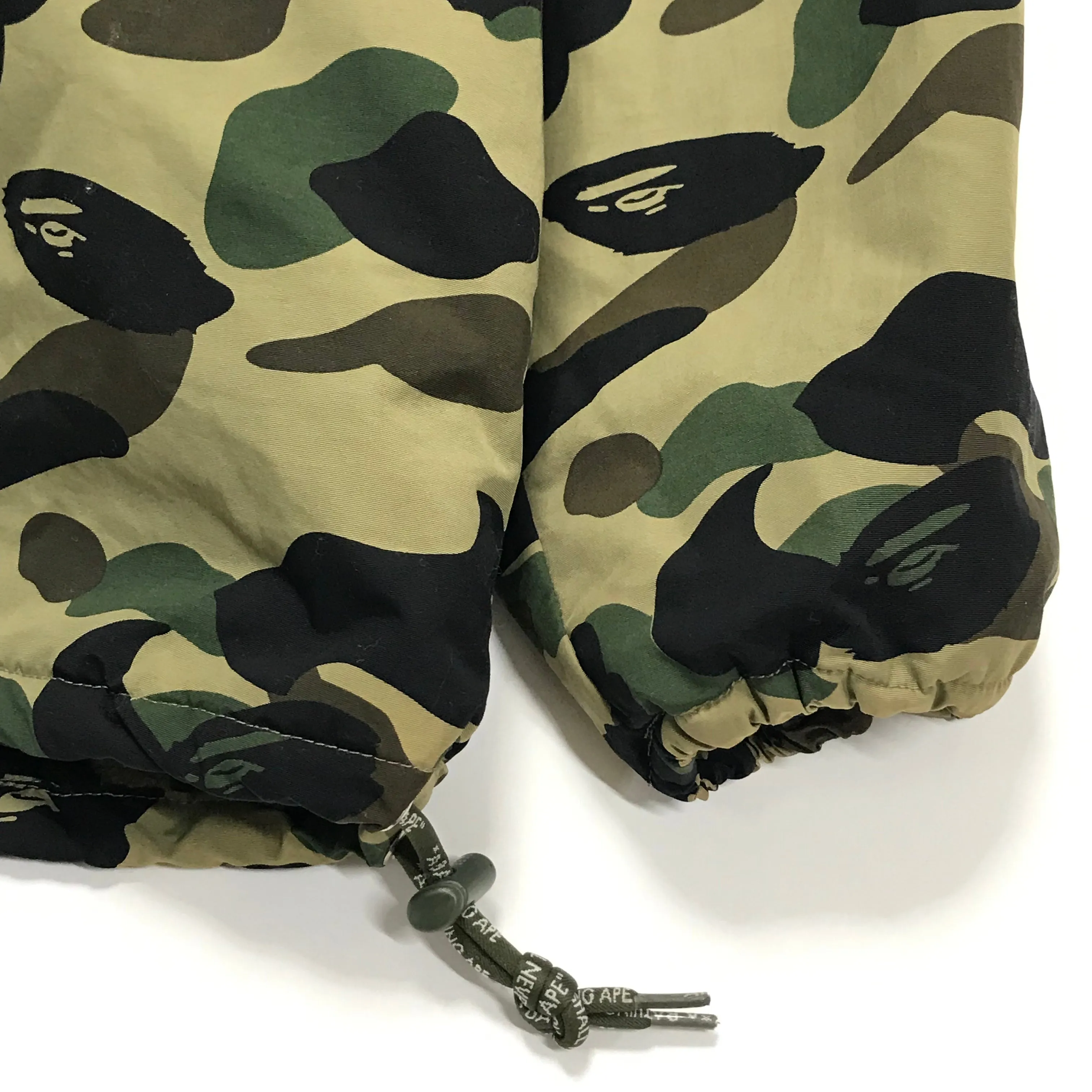 [M] A Bathing Ape Bape Vintage 1st Camo Fleece Lined Pullover Hooded Jacket