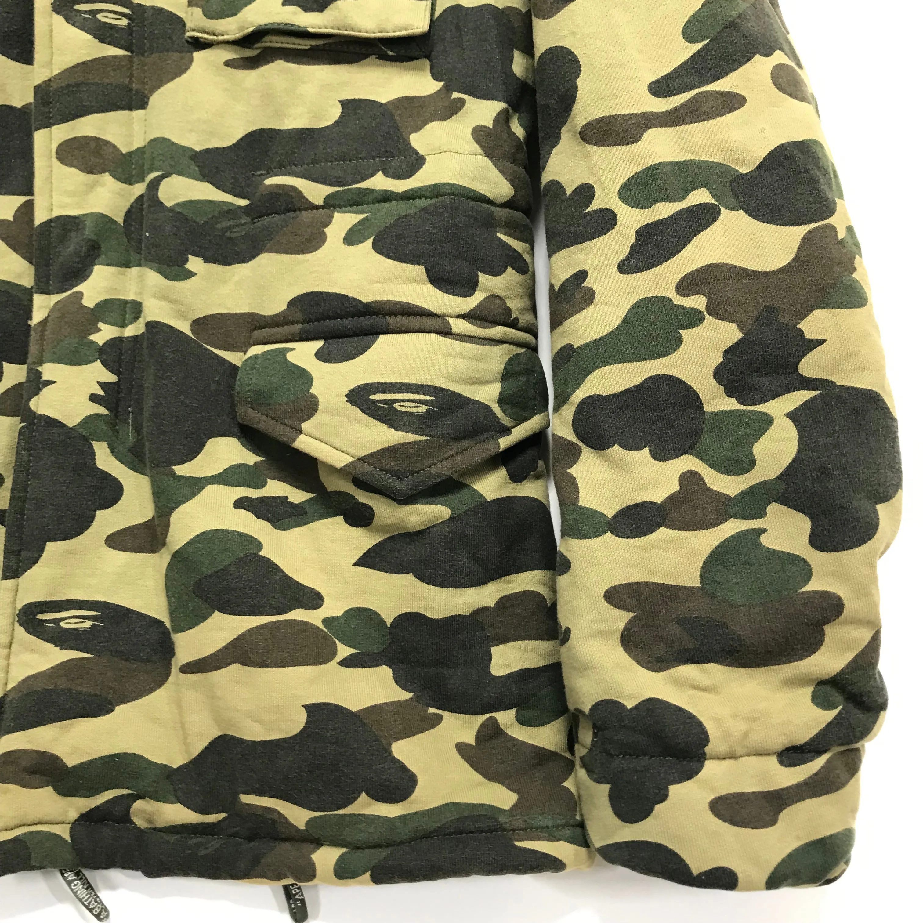 [M] A Bathing Ape Bape Vintage 1st Camo M-65 Jacket Green