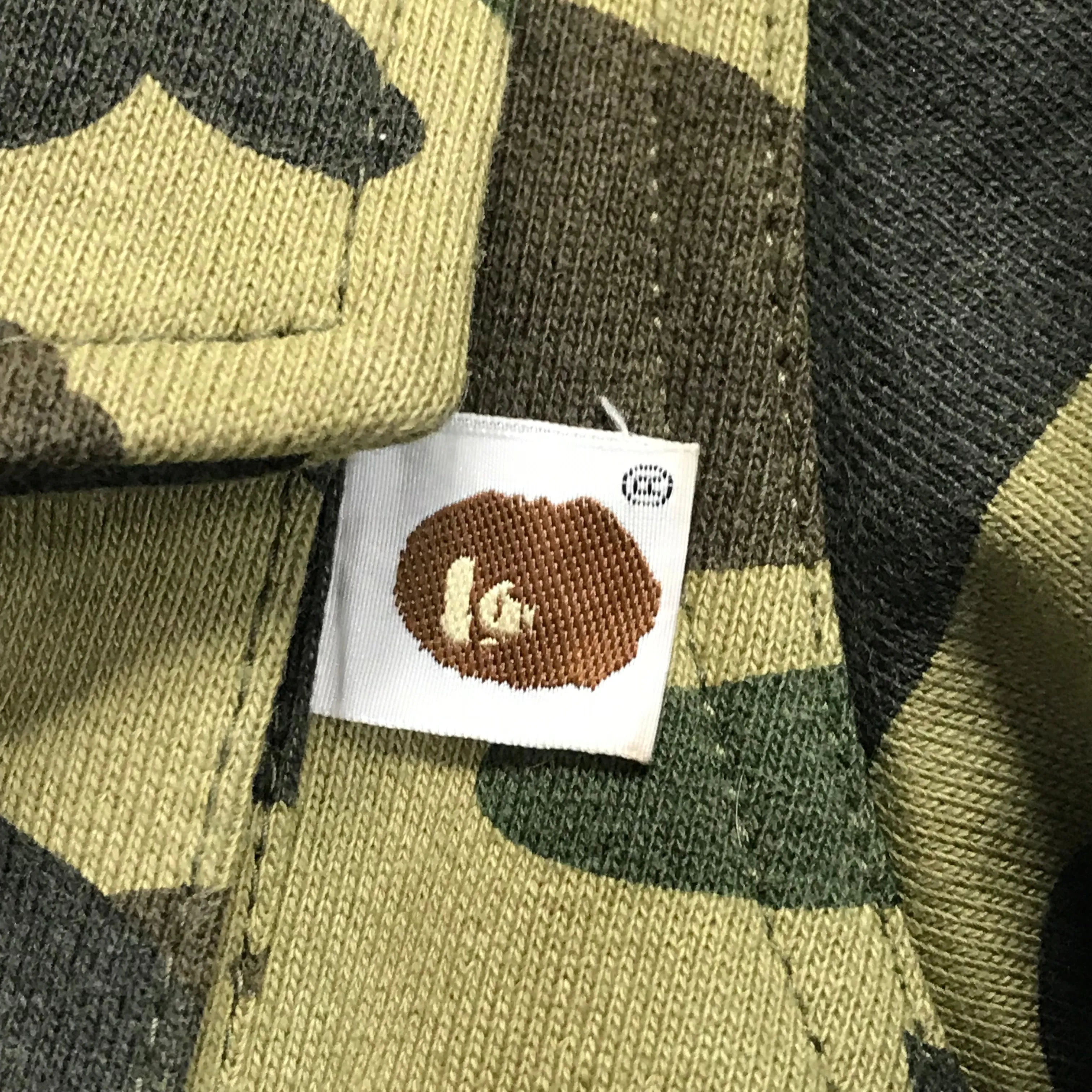 [M] A Bathing Ape Bape Vintage 1st Camo M-65 Jacket Green