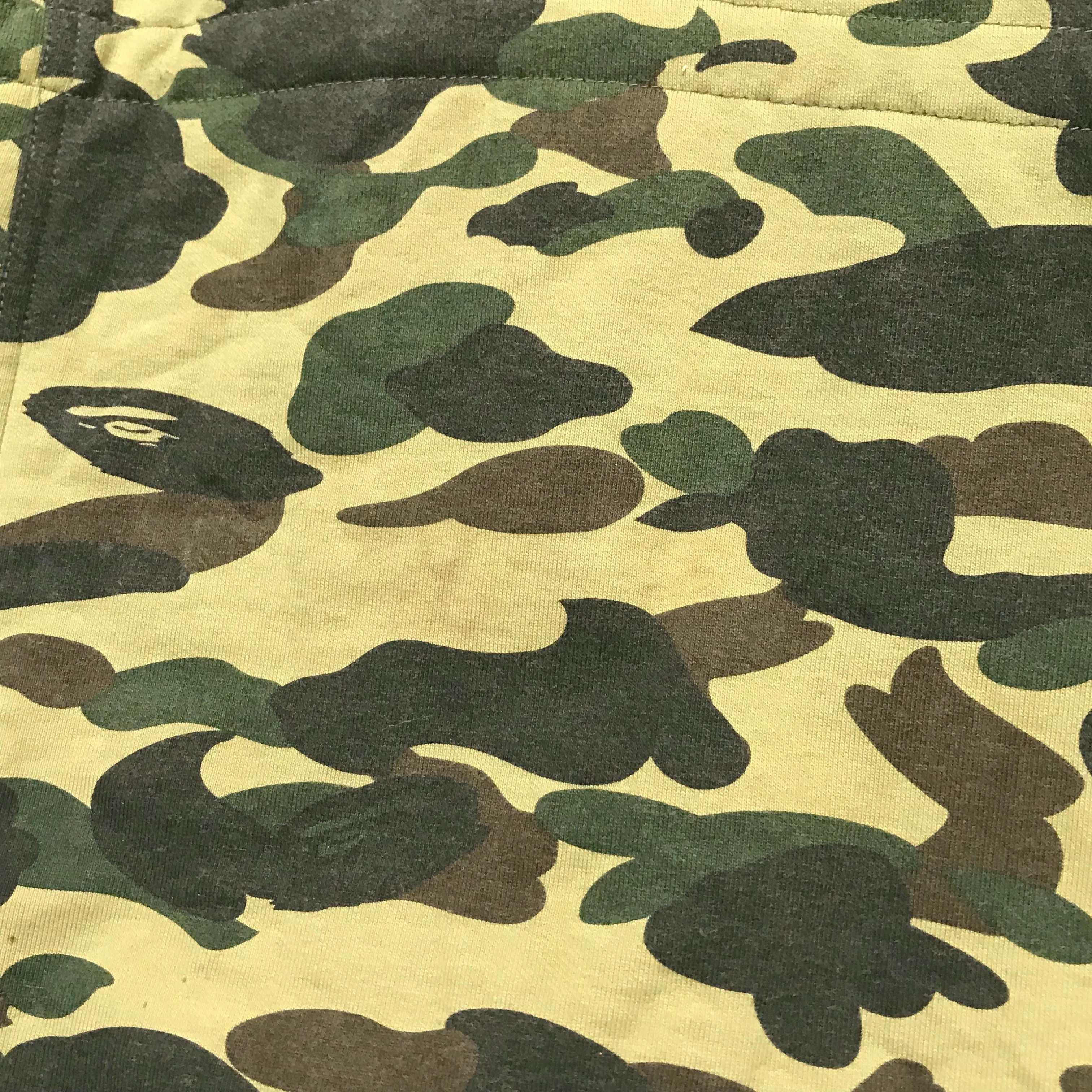 [M] A Bathing Ape Bape Vintage 1st Camo M-65 Jacket Green