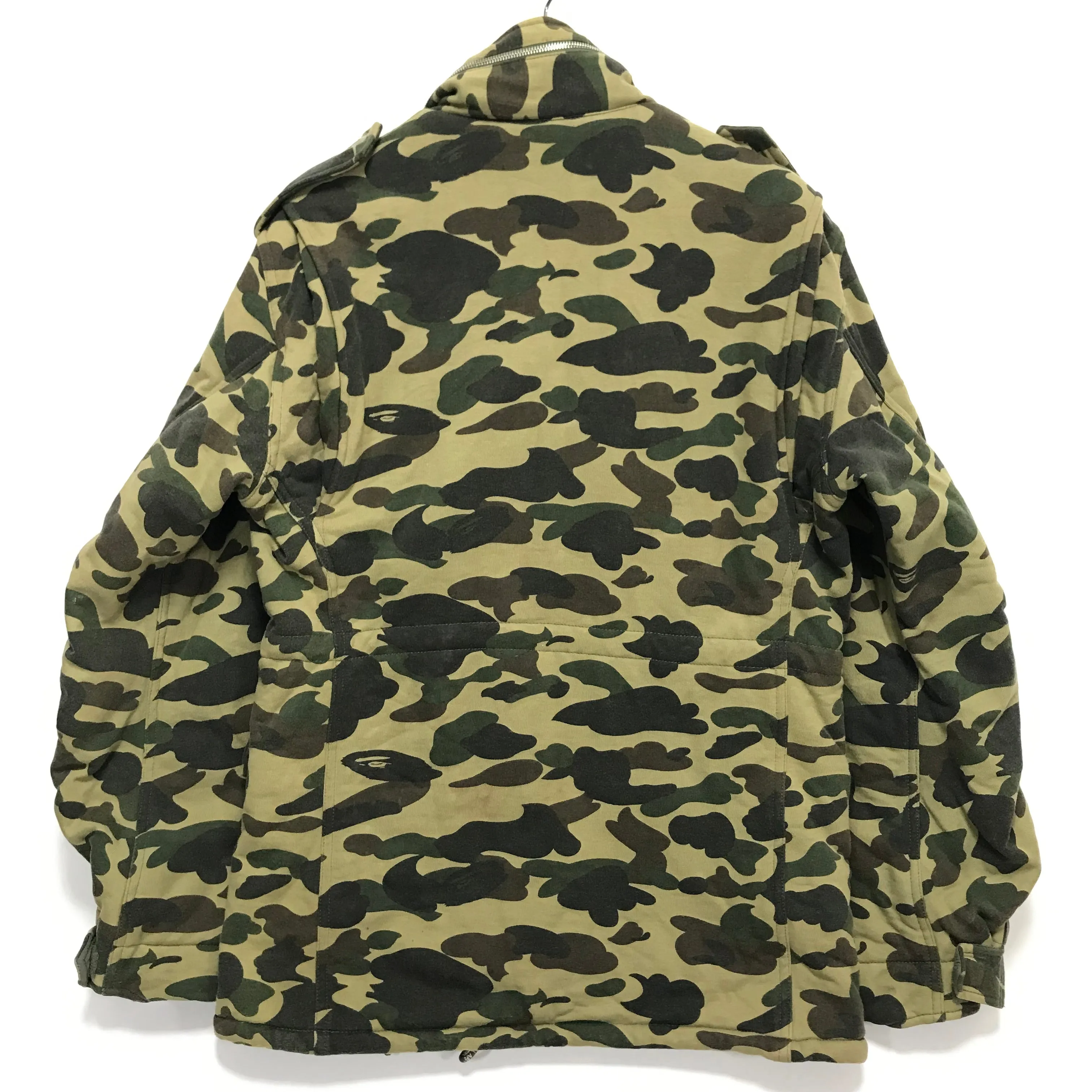 [M] A Bathing Ape Bape Vintage 1st Camo M-65 Jacket Green