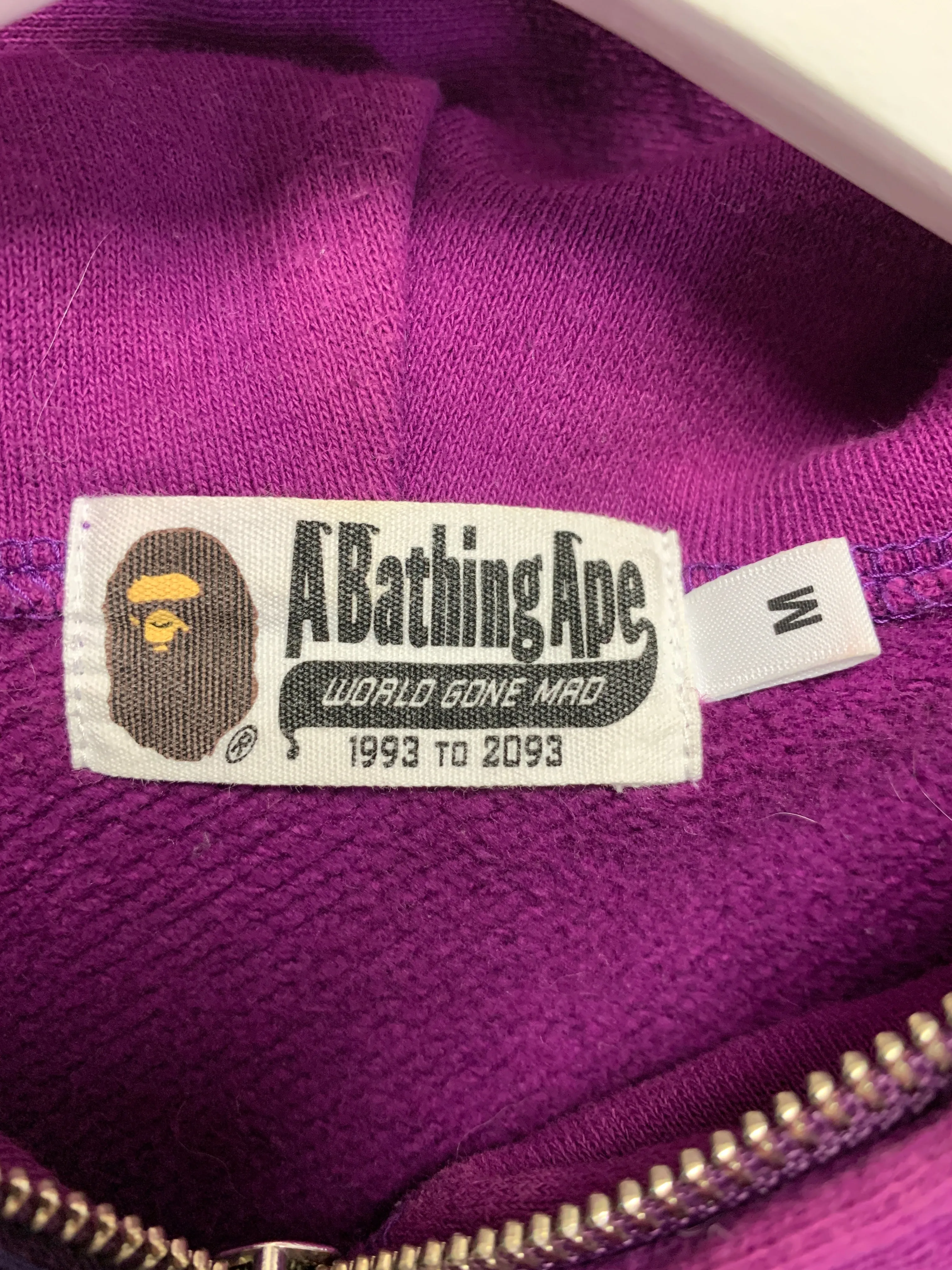 [M] A Bathing Ape Bape WGM Color Camo Sleeve Shark Hoodie Sweatshirt