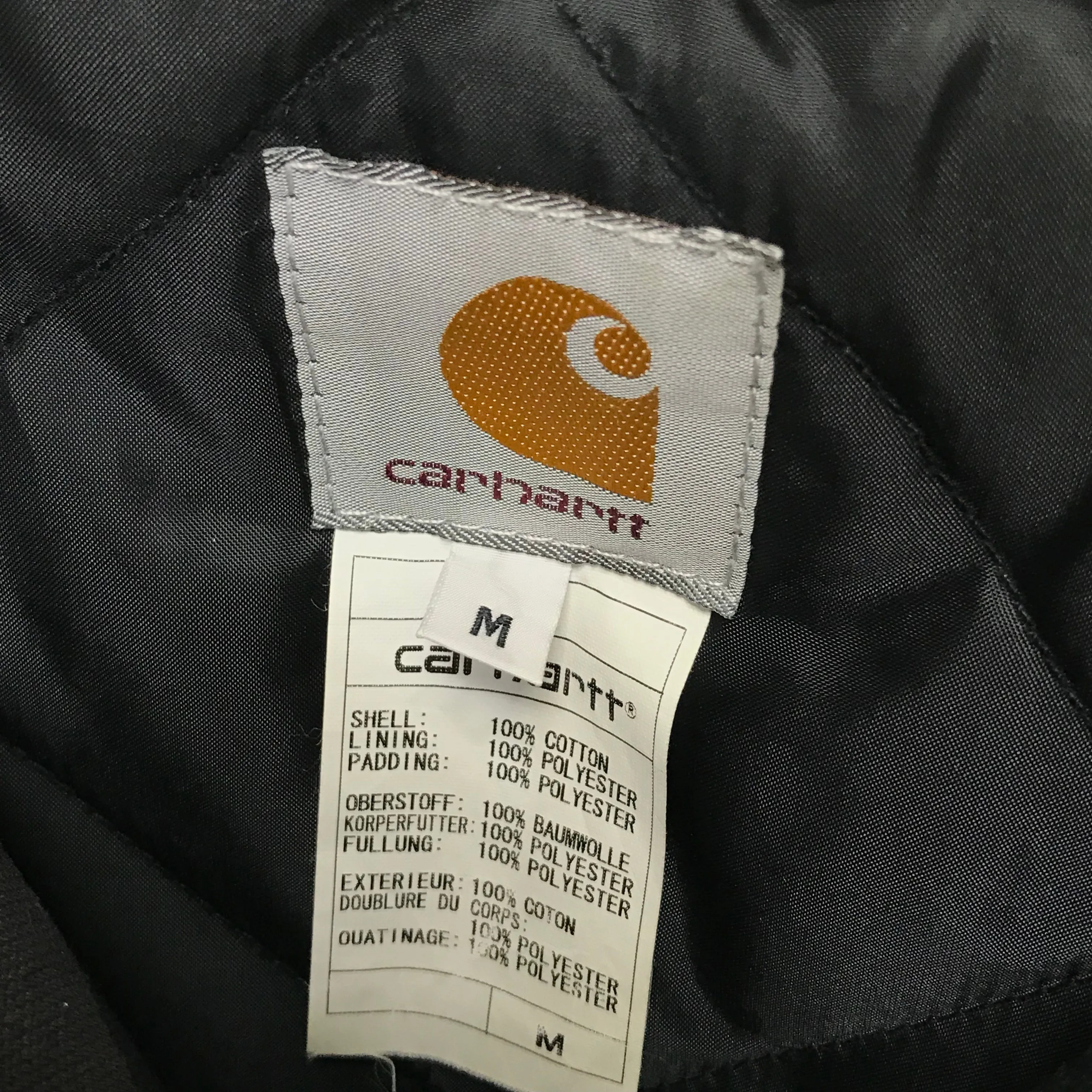 [M] A Bathing Ape Bape x Carhartt Camo Hooded Jacket Black