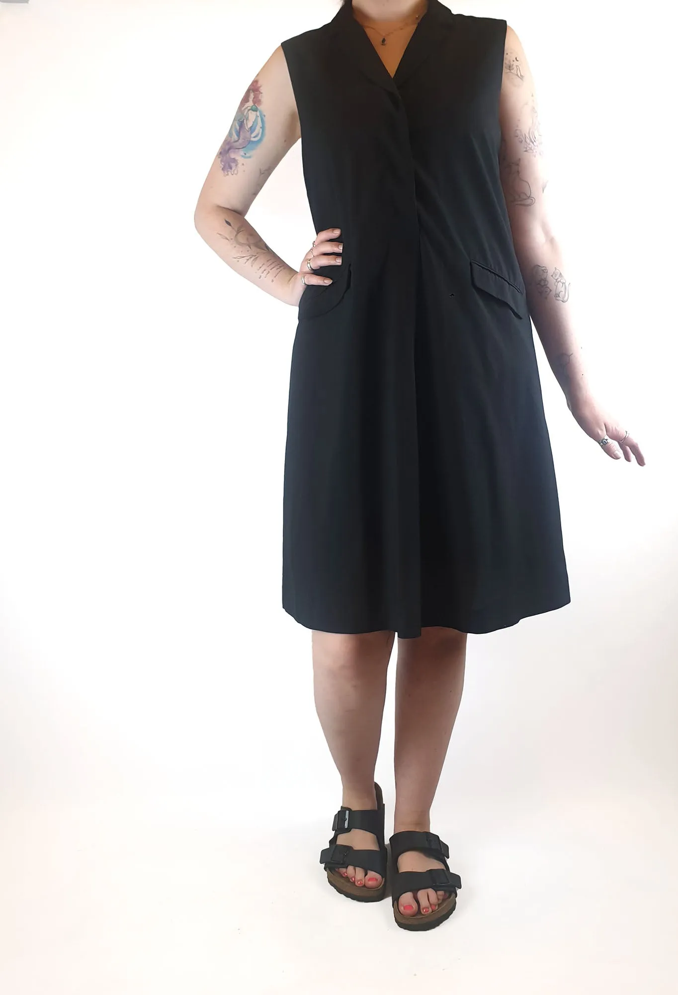 M. A. Dainty black sleeveless dress size 12