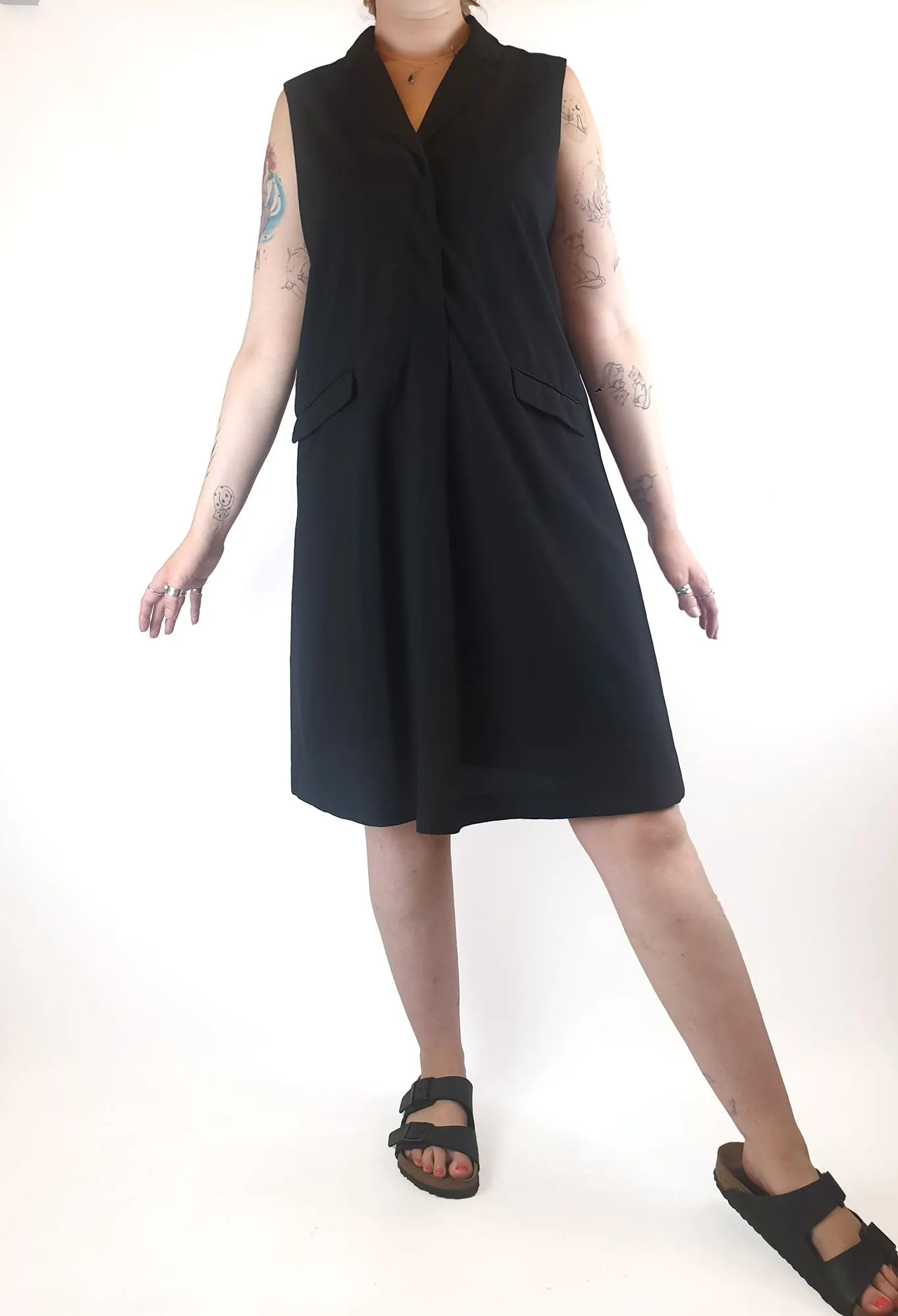 M. A. Dainty black sleeveless dress size 12