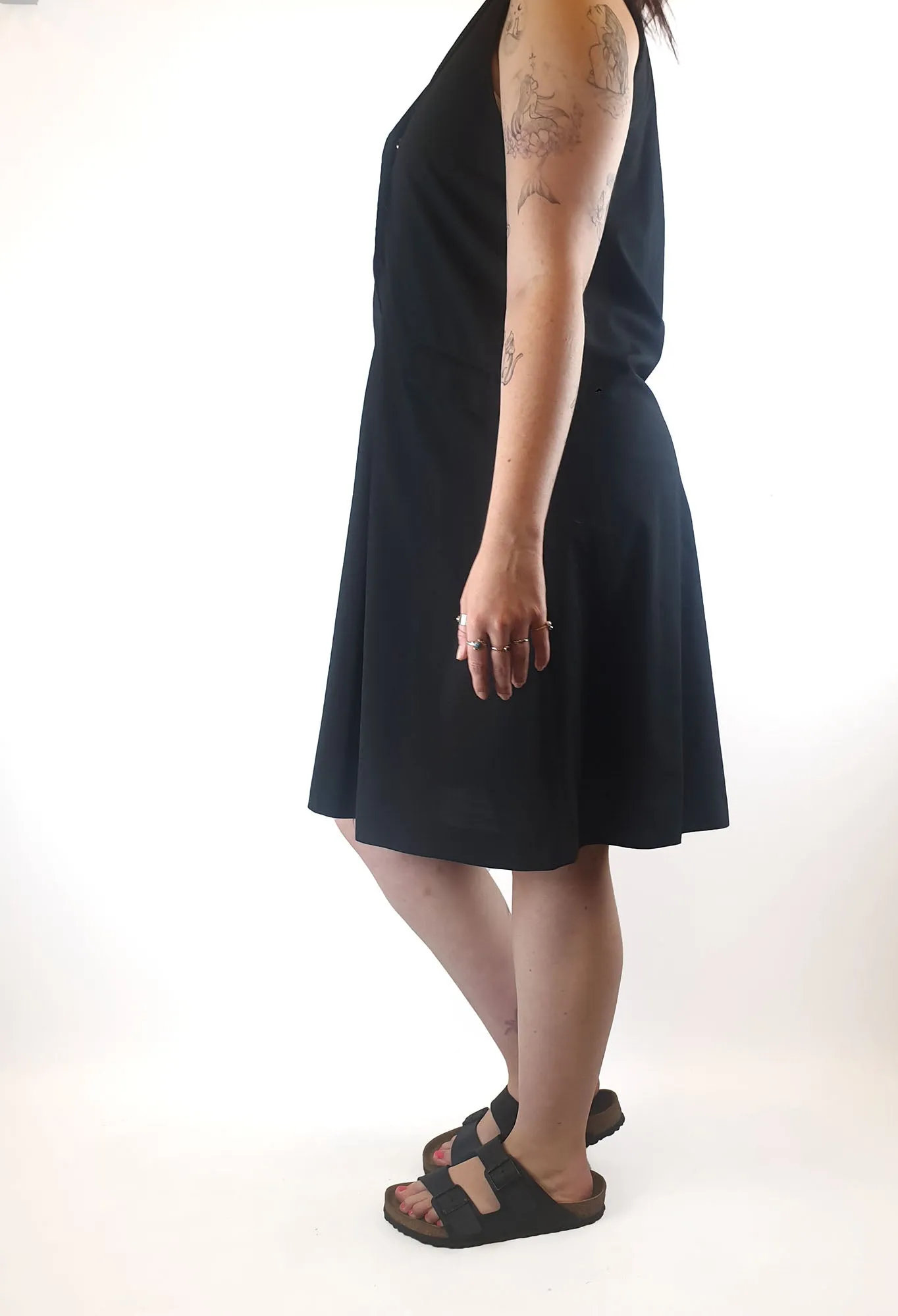 M. A. Dainty black sleeveless dress size 12