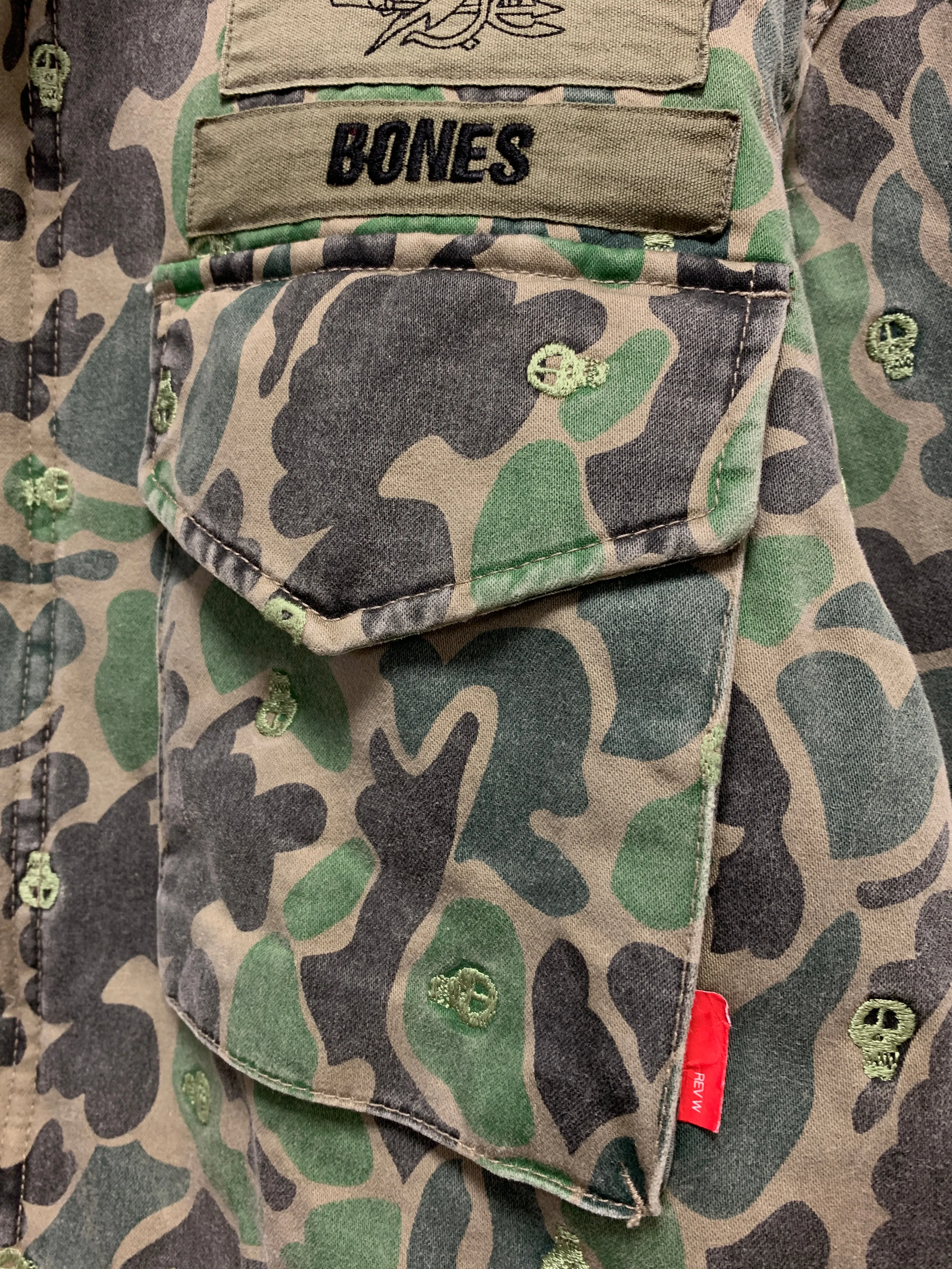 [M] DS! WTAPS STUSSY Skull Camo M-65 Jacket
