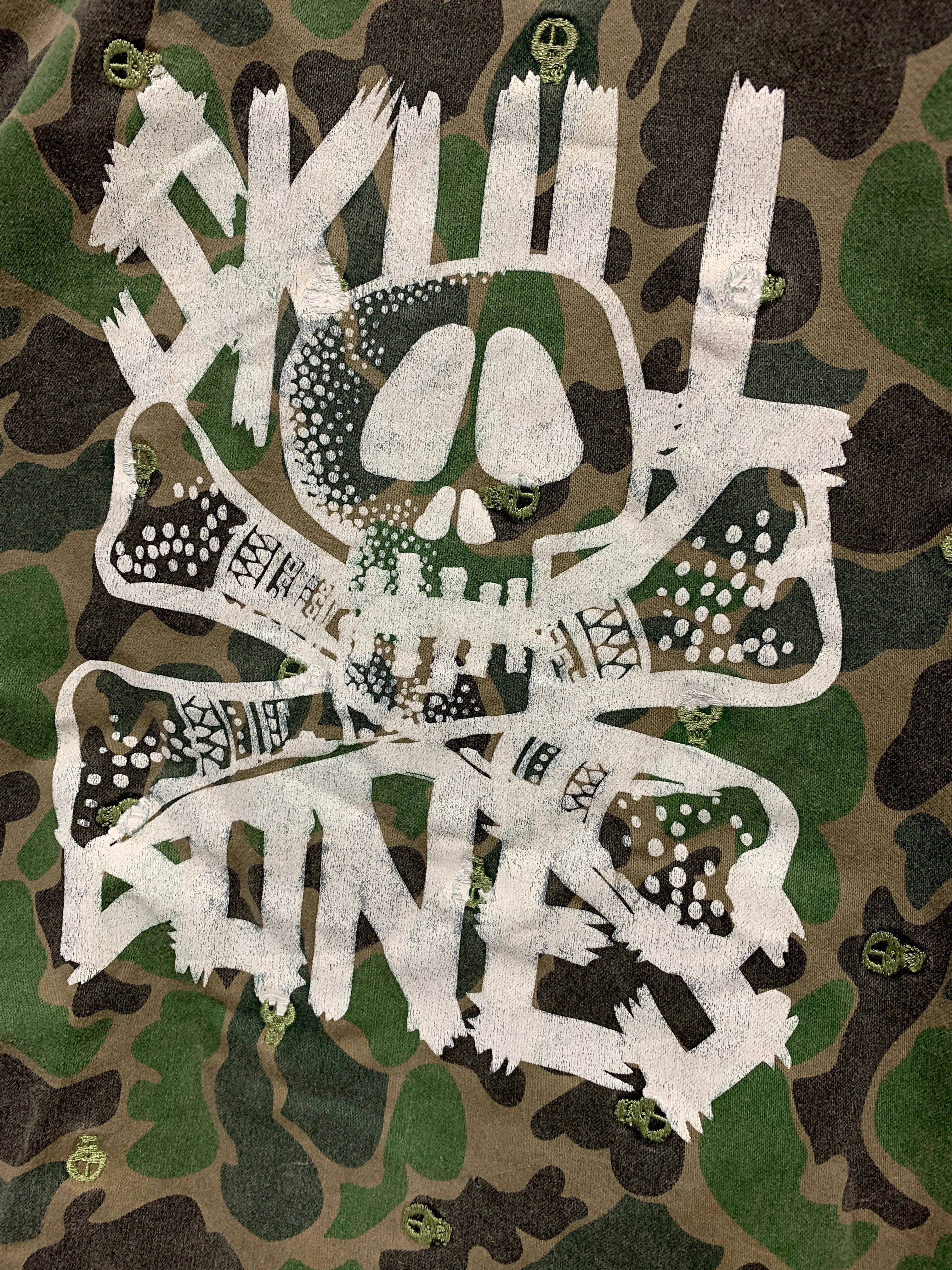 [M] DS! WTAPS STUSSY Skull Camo M-65 Jacket