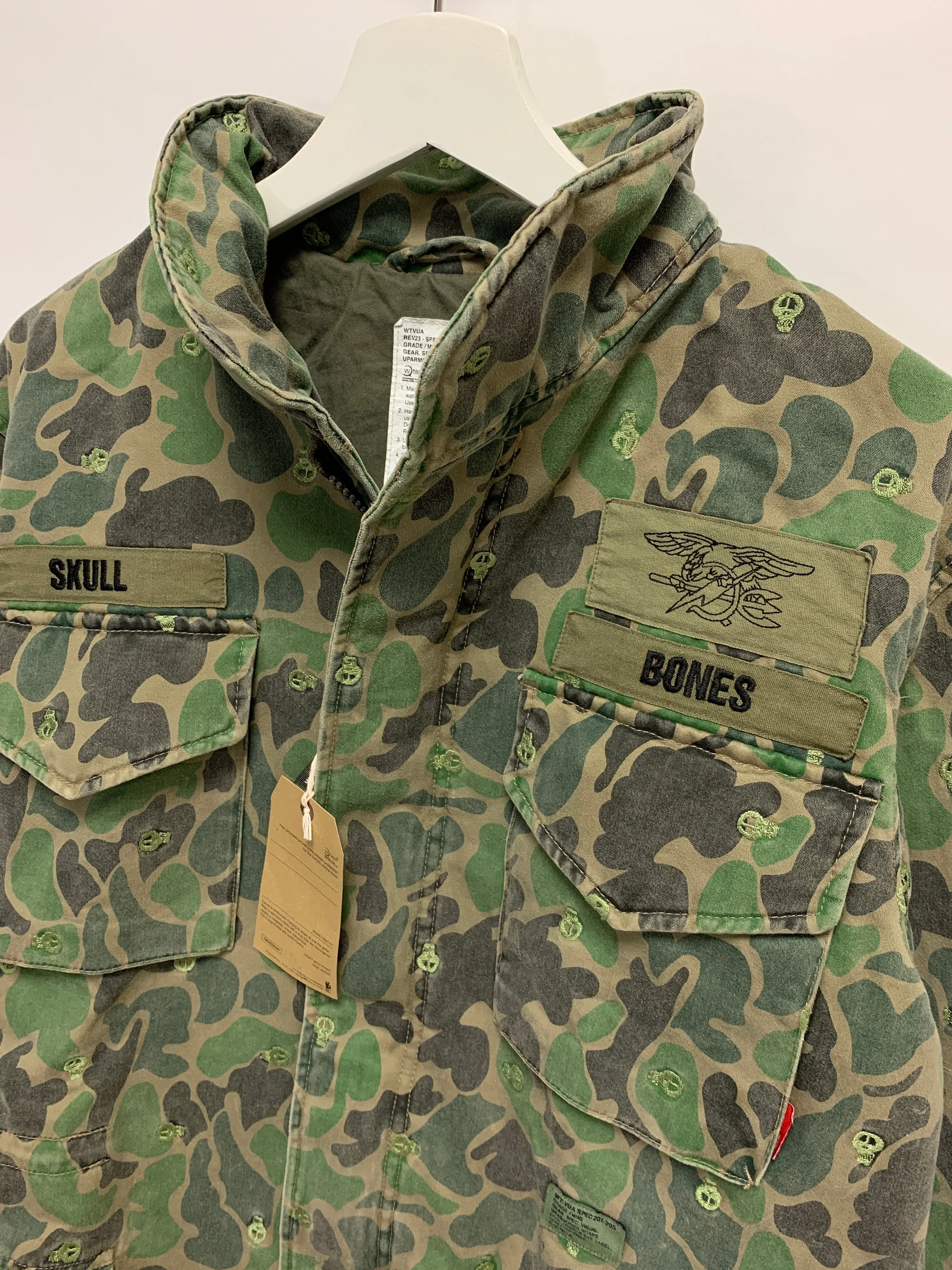 [M] DS! WTAPS STUSSY Skull Camo M-65 Jacket