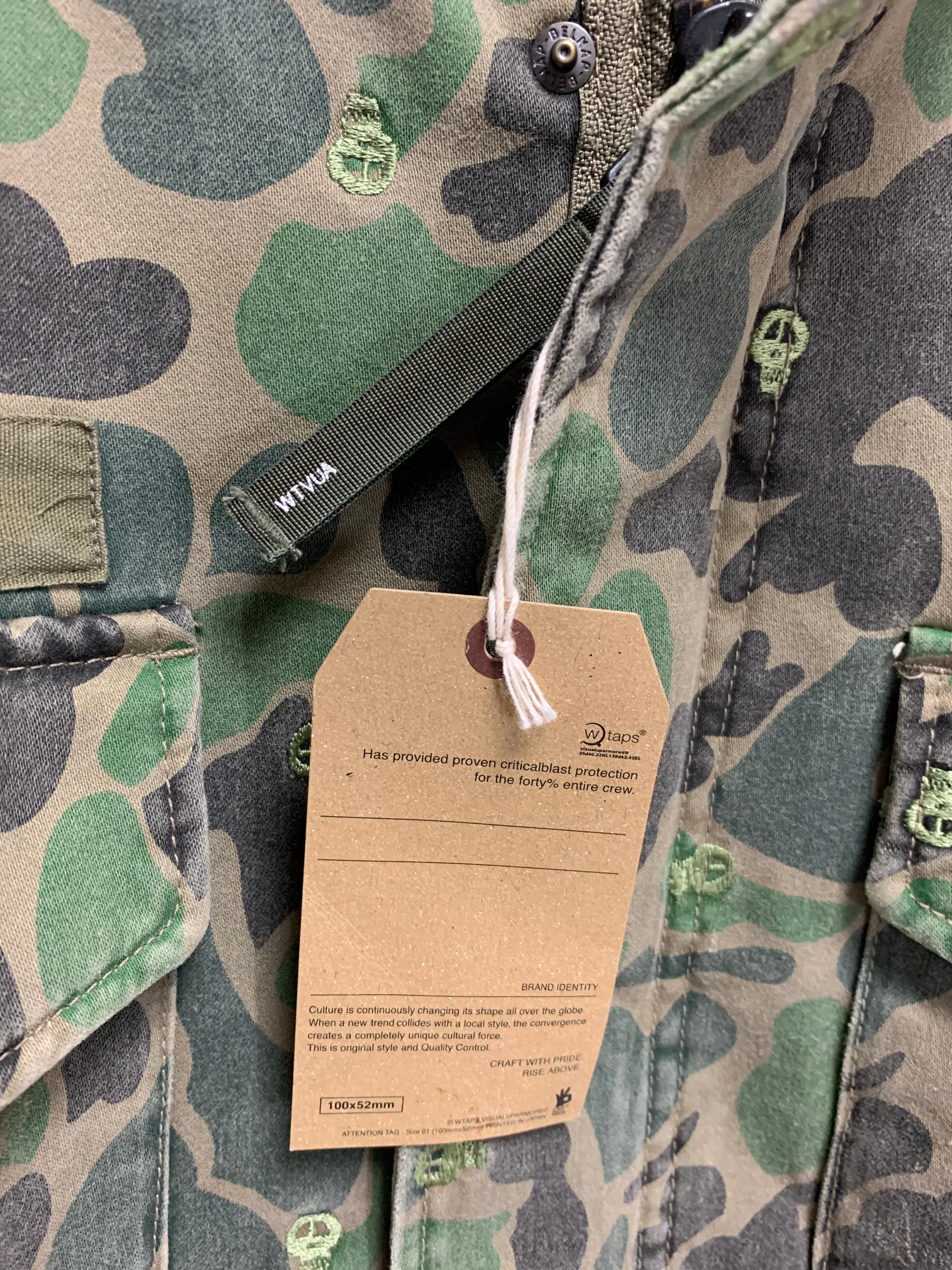 [M] DS! WTAPS STUSSY Skull Camo M-65 Jacket