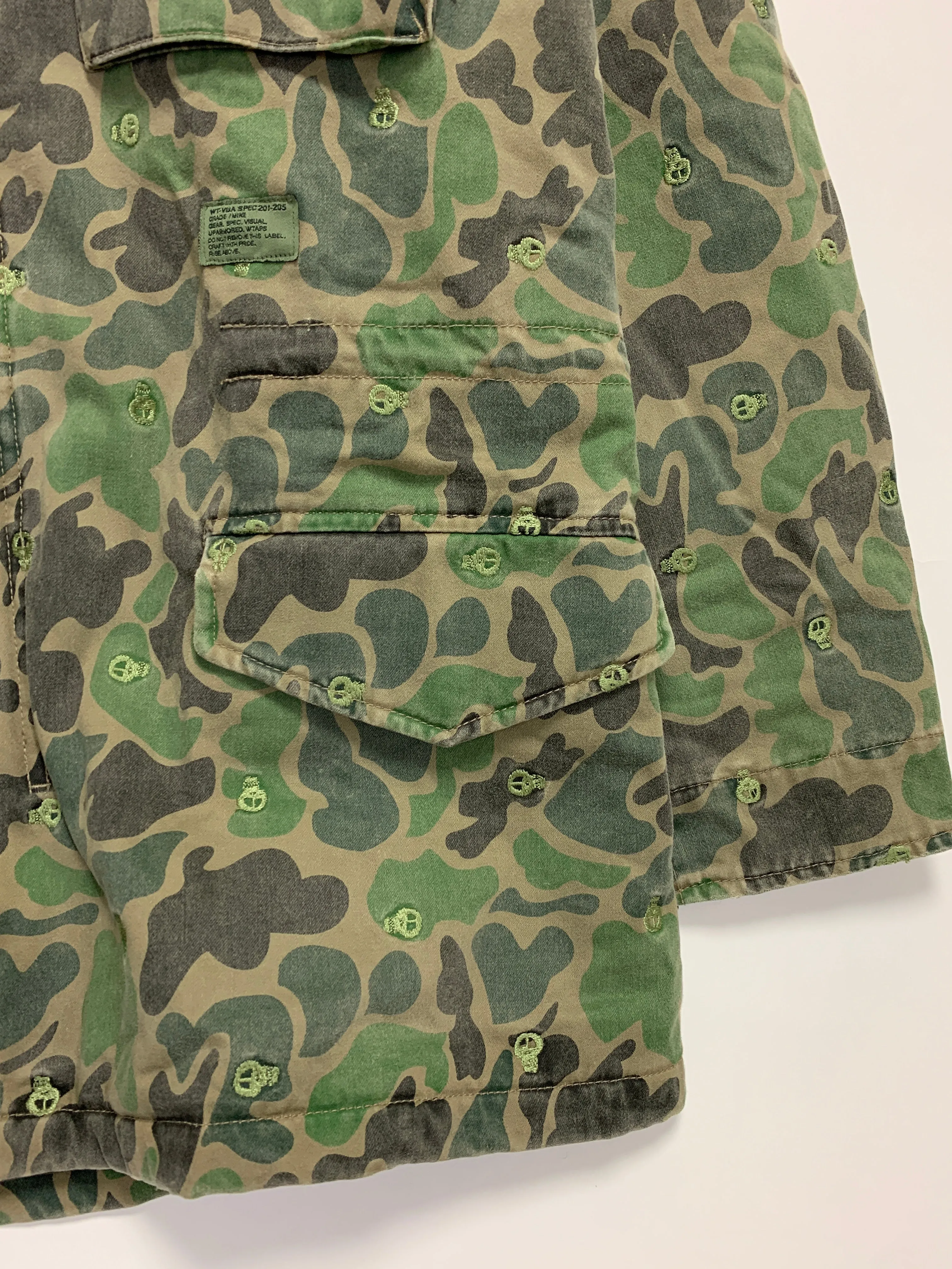 [M] DS! WTAPS STUSSY Skull Camo M-65 Jacket