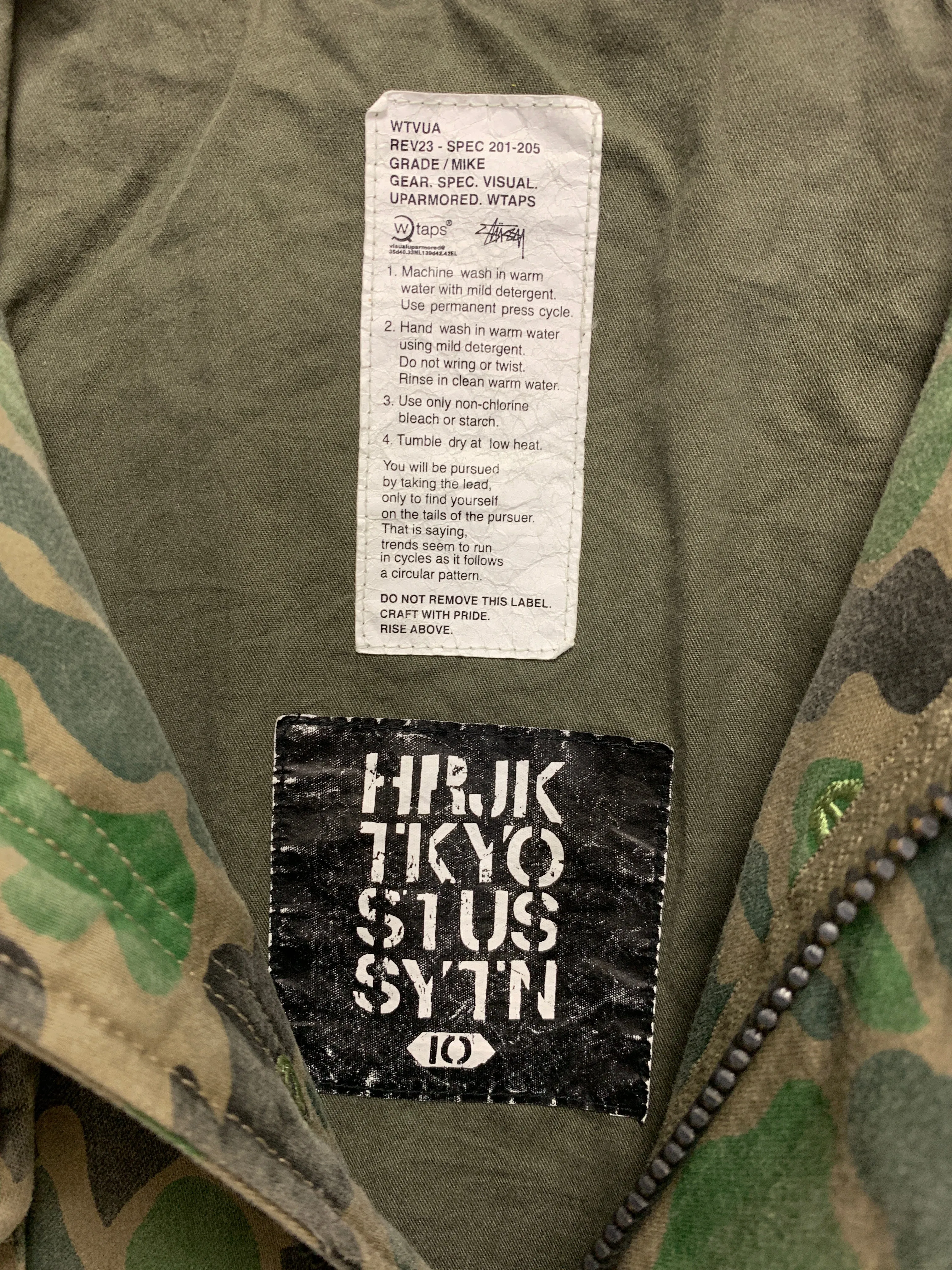 [M] DS! WTAPS STUSSY Skull Camo M-65 Jacket