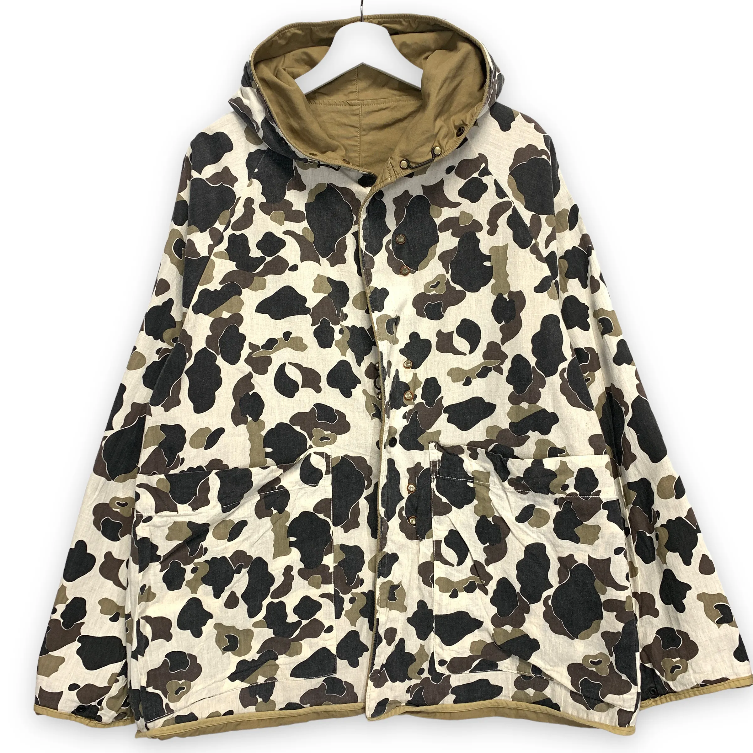 [M] Kapital Cotton Linen Reversible Hooded Duck Camo Jacket
