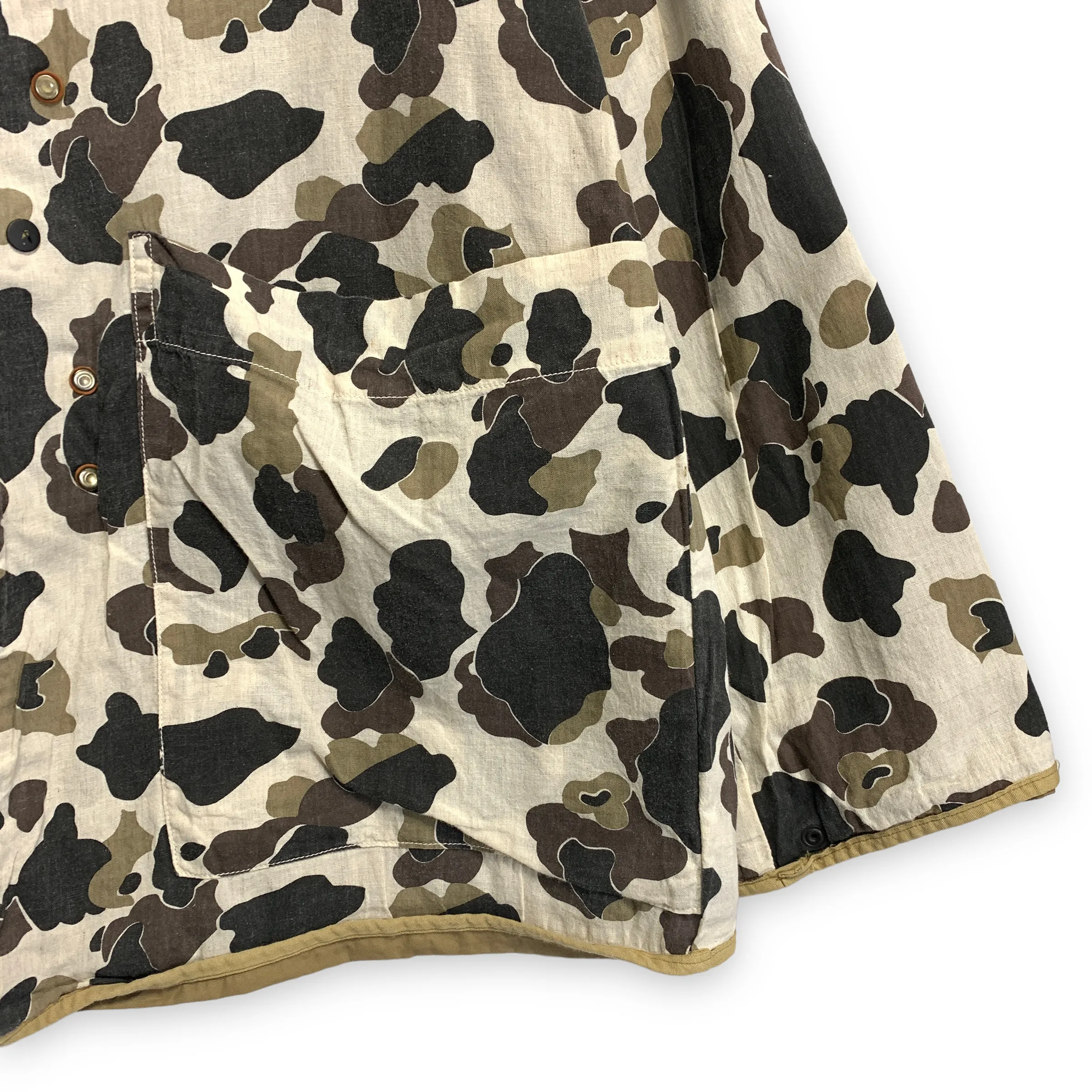 [M] Kapital Cotton Linen Reversible Hooded Duck Camo Jacket