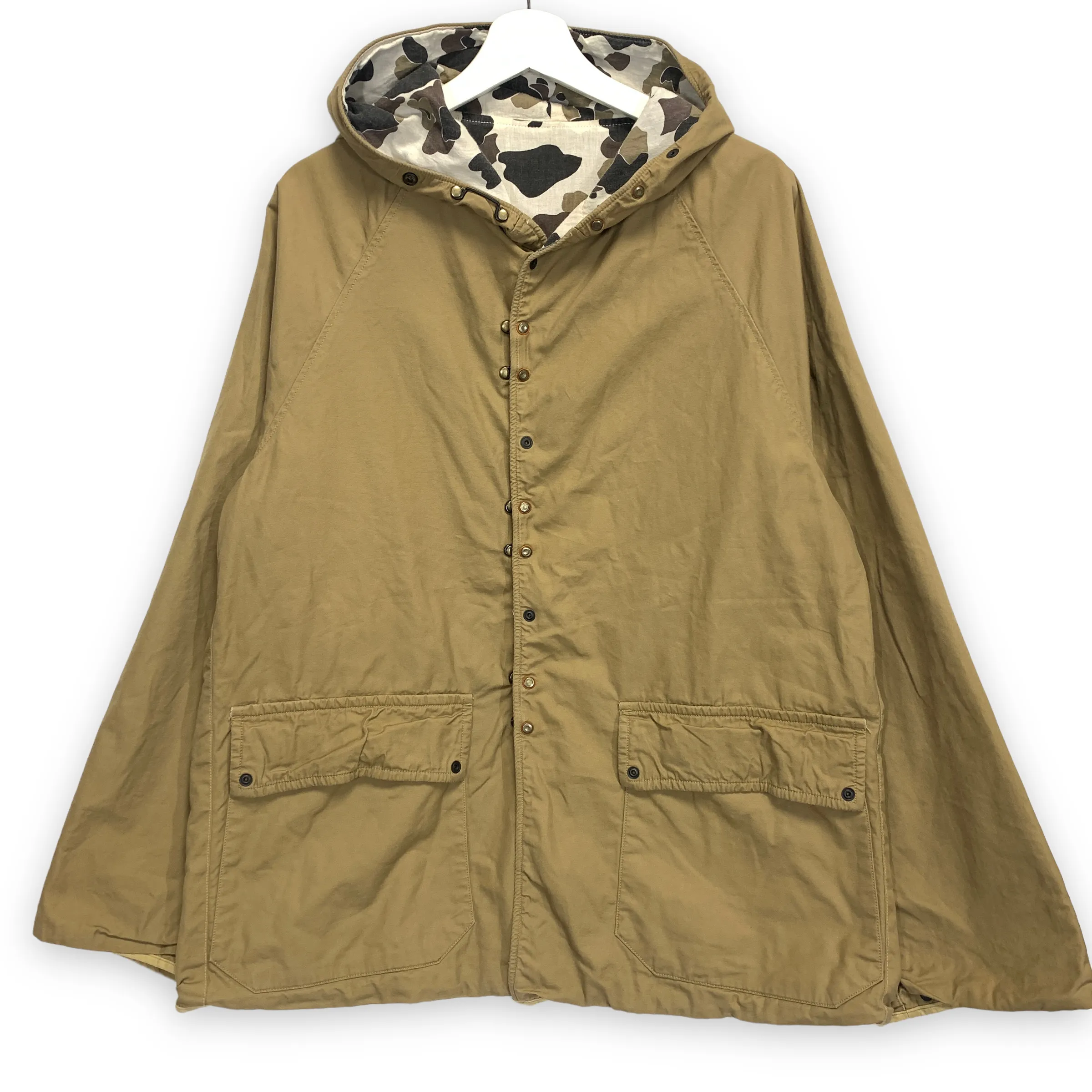 [M] Kapital Cotton Linen Reversible Hooded Duck Camo Jacket
