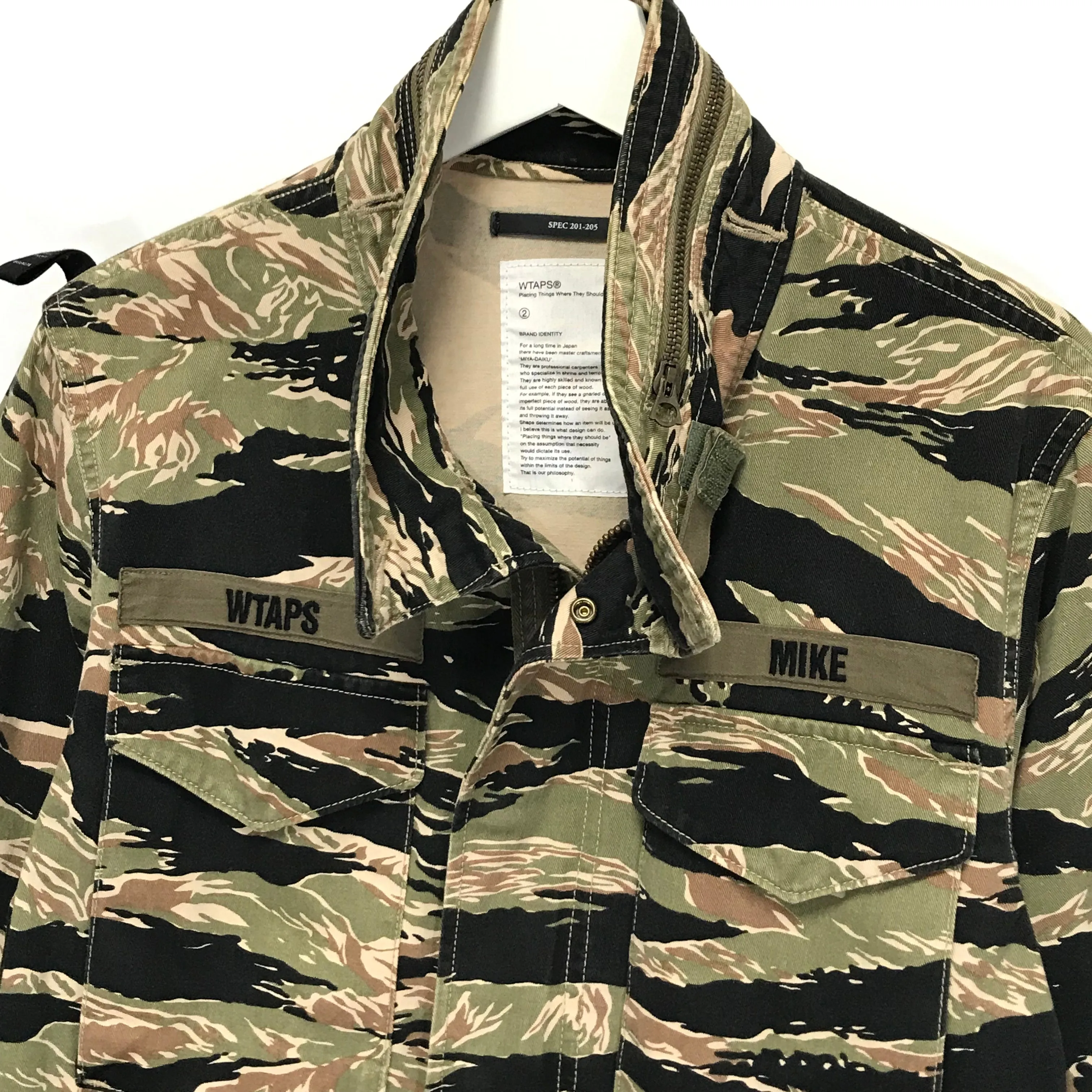 [M] WTaps 12SS Tiger Camo M-65 Jacket