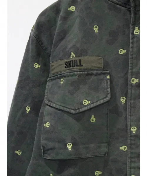 [M] WTAPS STUSSY Skull Camo M-65 Jacket