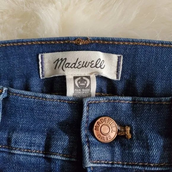 Madewell 10&quot; High-Rise Skinny Jeans in Brockton Wash Size 28 EUC