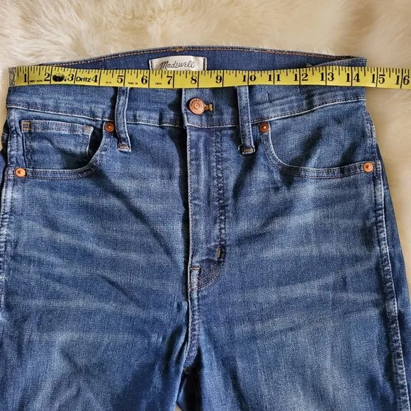 Madewell 10&quot; High-Rise Skinny Jeans in Brockton Wash Size 28 EUC