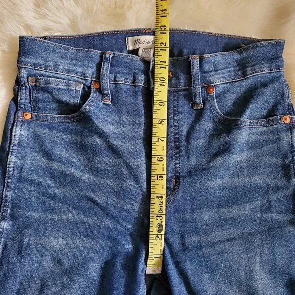 Madewell 10&quot; High-Rise Skinny Jeans in Brockton Wash Size 28 EUC