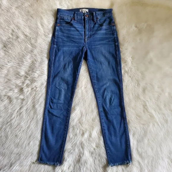 Madewell 10&quot; High-Rise Skinny Jeans in Brockton Wash Size 28 EUC