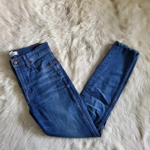 Madewell 10&quot; High-Rise Skinny Jeans in Brockton Wash Size 28 EUC