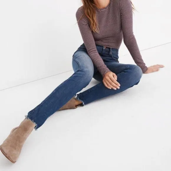 Madewell 10&quot; High-Rise Skinny Jeans in Brockton Wash Size 28 EUC