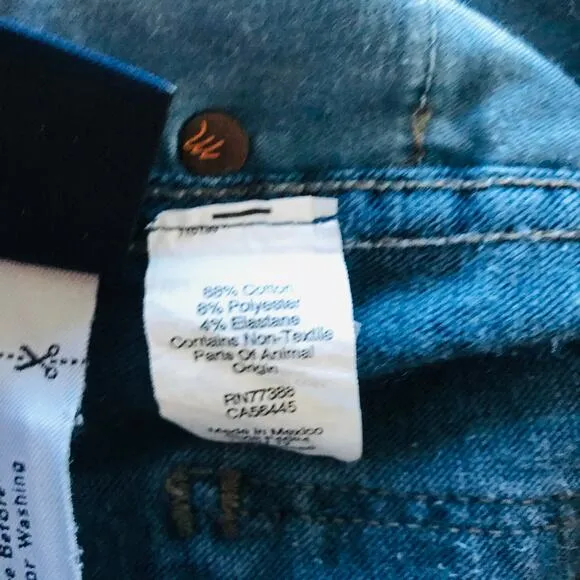 Madewell 10&quot; High-Rise Skinny Jeans in Hayes Wash Blue Women's Size 24