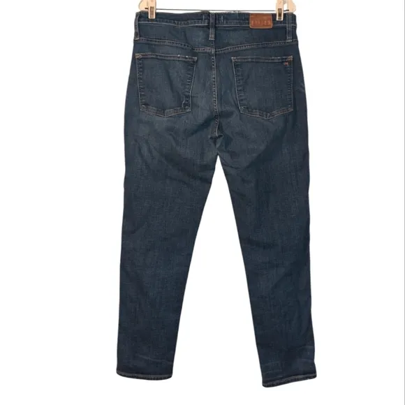 Madewell The Slim Straight Mid Rise Stretch Ankle Length Denim Jeans 32