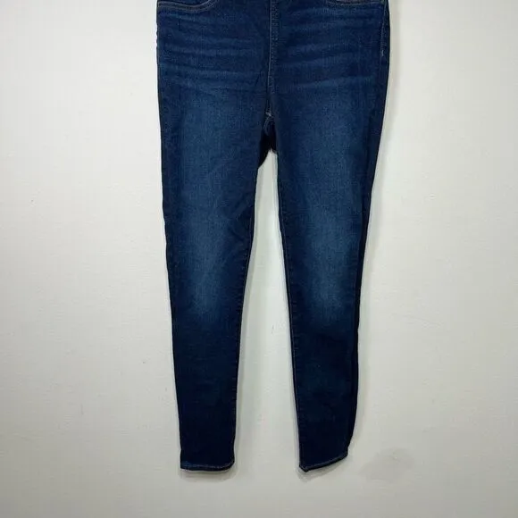 Madewell Dark Wash Tall Pull On Skinny Jeans 27T Women