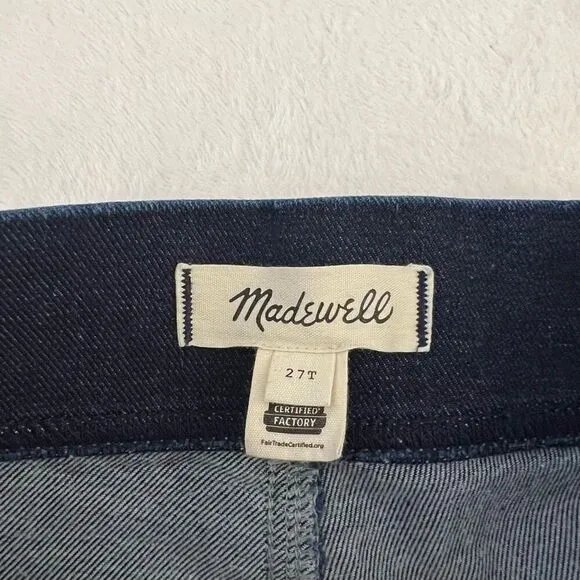 Madewell Dark Wash Tall Pull On Skinny Jeans 27T Women