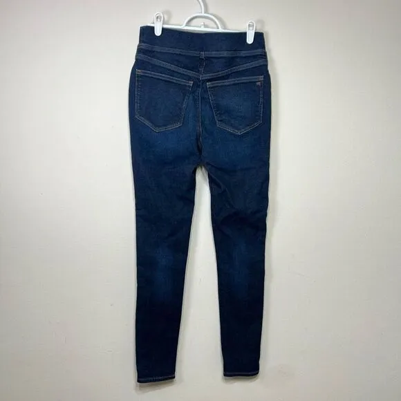 Madewell Dark Wash Tall Pull On Skinny Jeans 27T Women