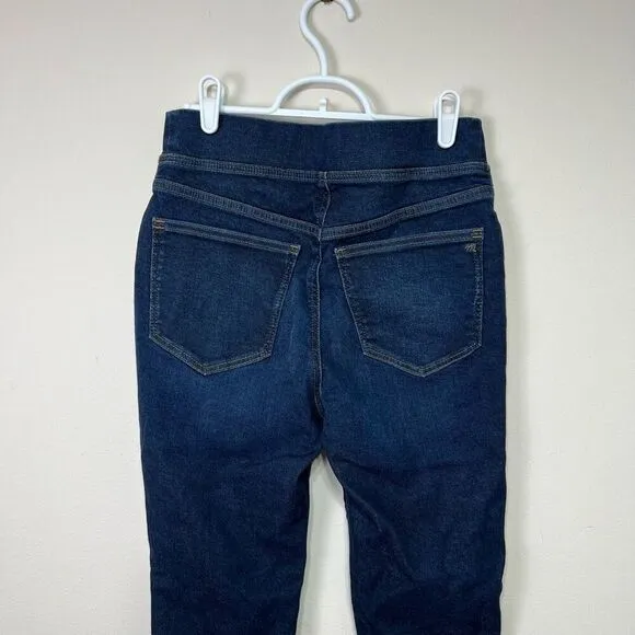 Madewell Dark Wash Tall Pull On Skinny Jeans 27T Women