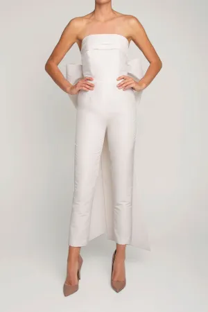 Margaret Silk Faille Jumpsuit
