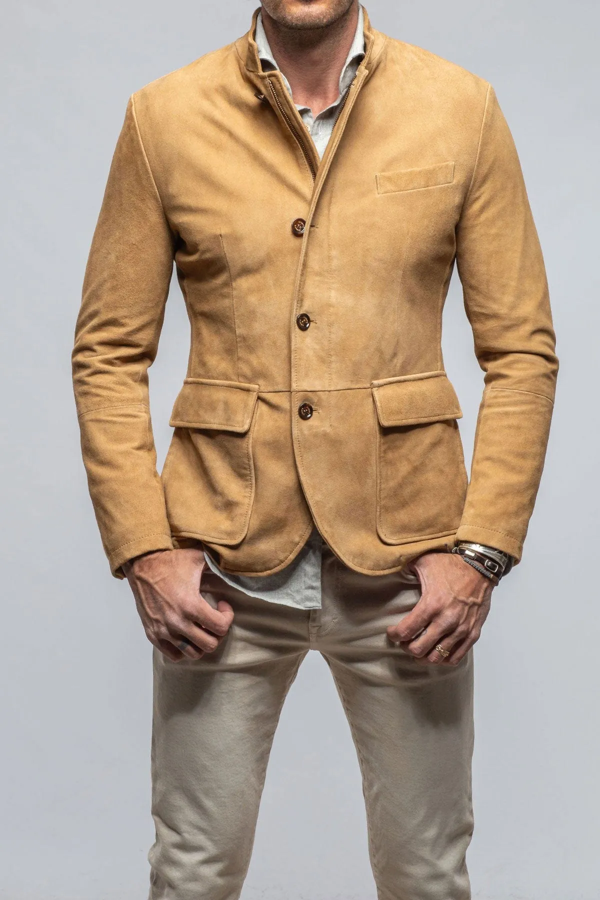 Maximus Suede Blazer In Palomino