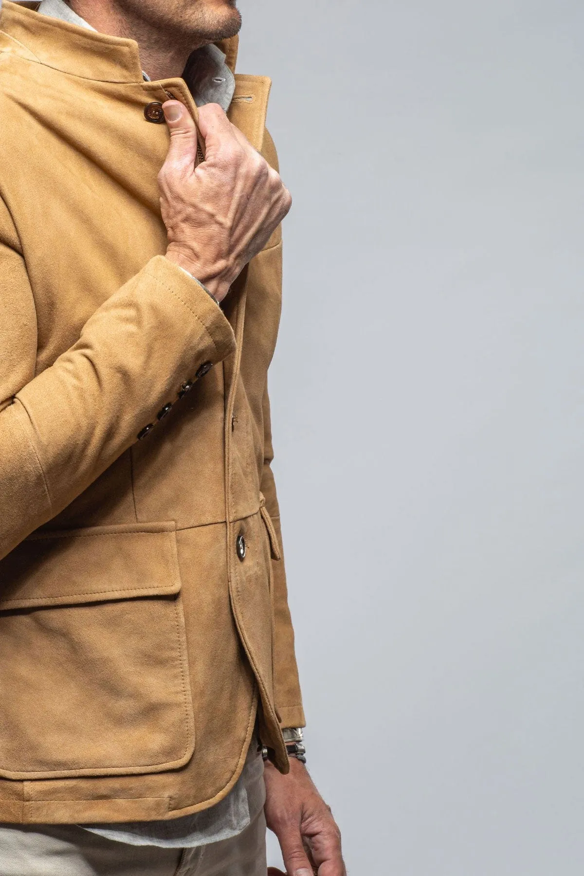 Maximus Suede Blazer In Palomino