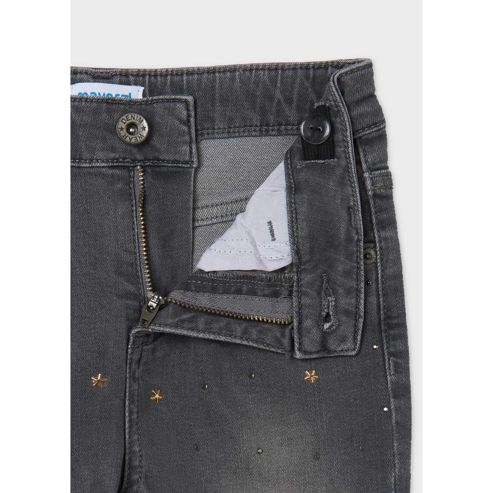 Mayoral Denim Pants - Grey