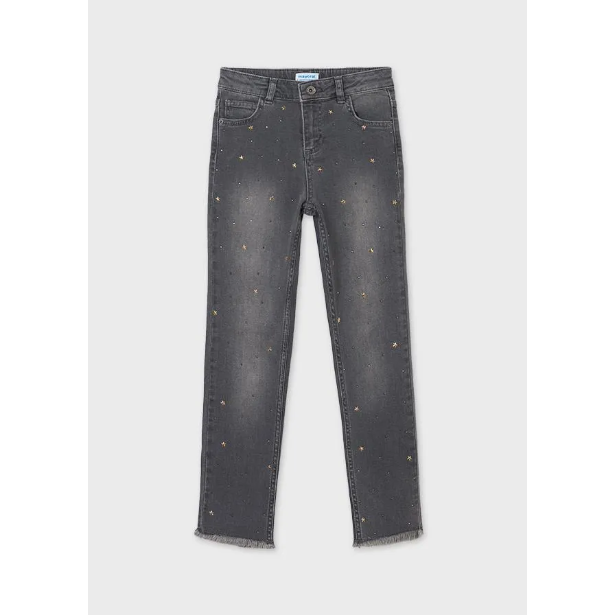 Mayoral Denim Pants - Grey