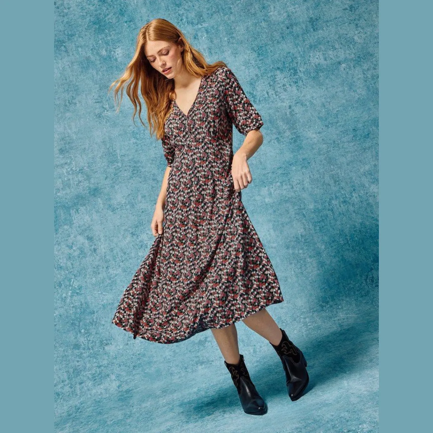 Megan Green Jersey Dress
